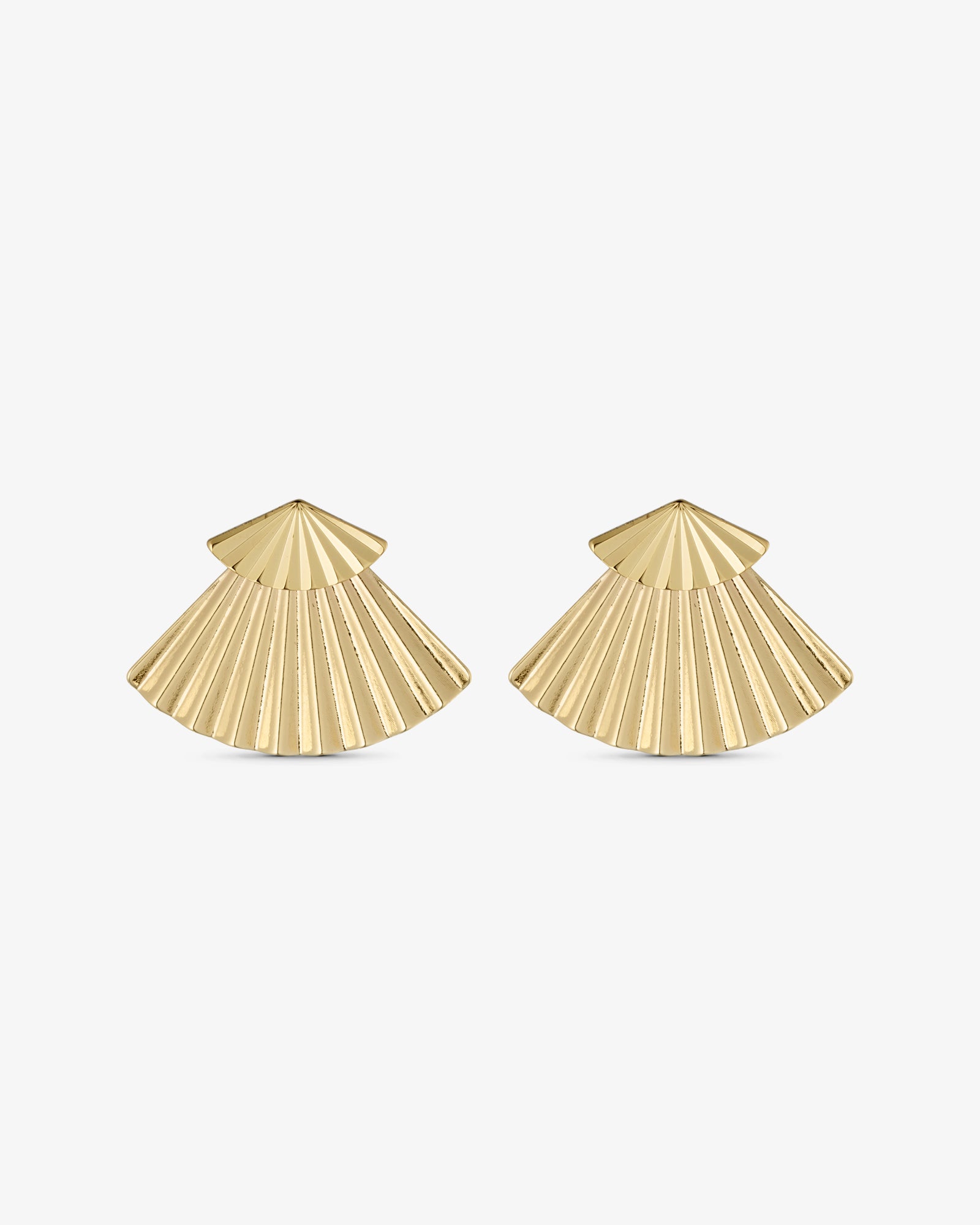 Luna Double Earrings - 18 carat gold plated