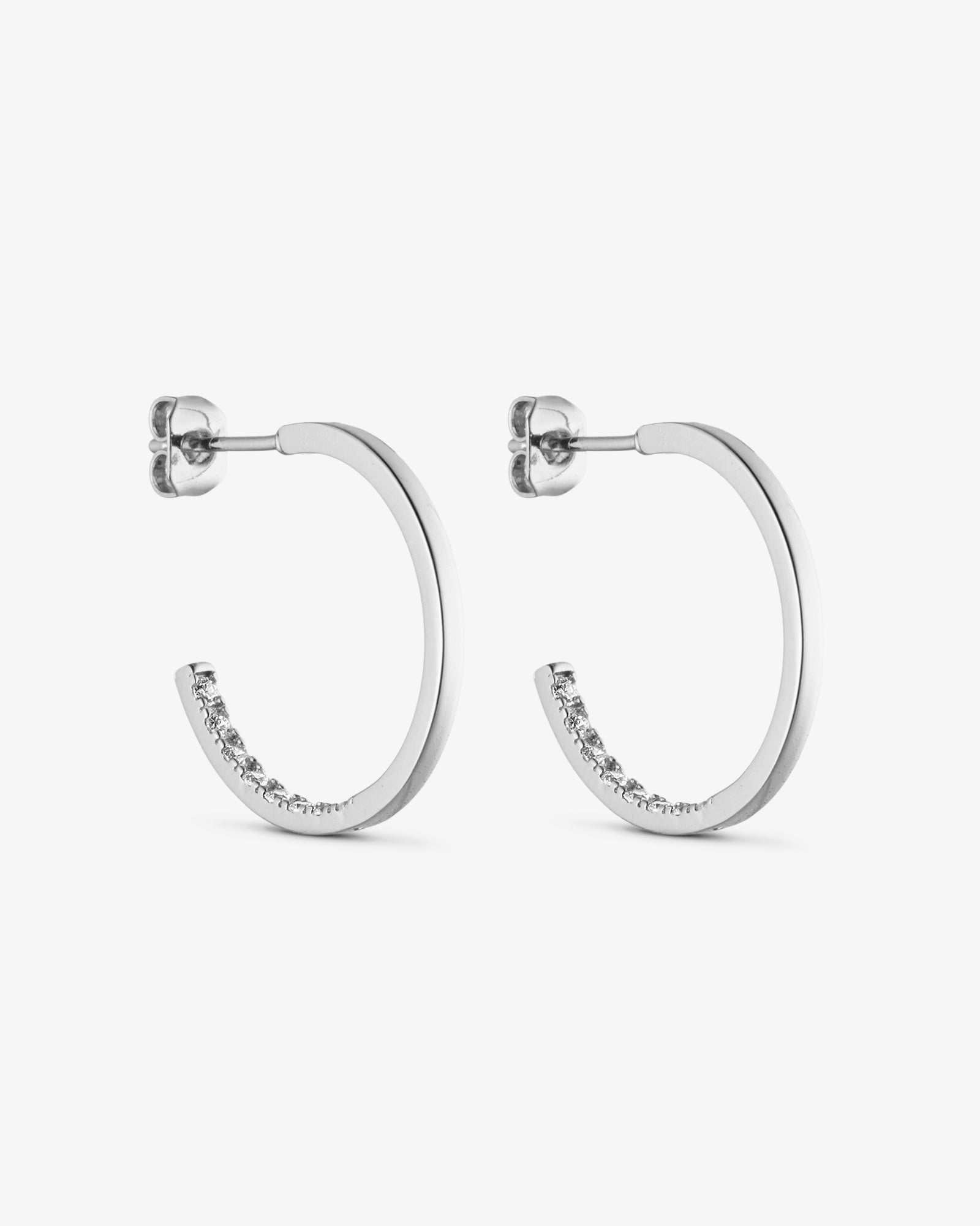 Mille Earrings - Zirconia - 18 carat gold plated