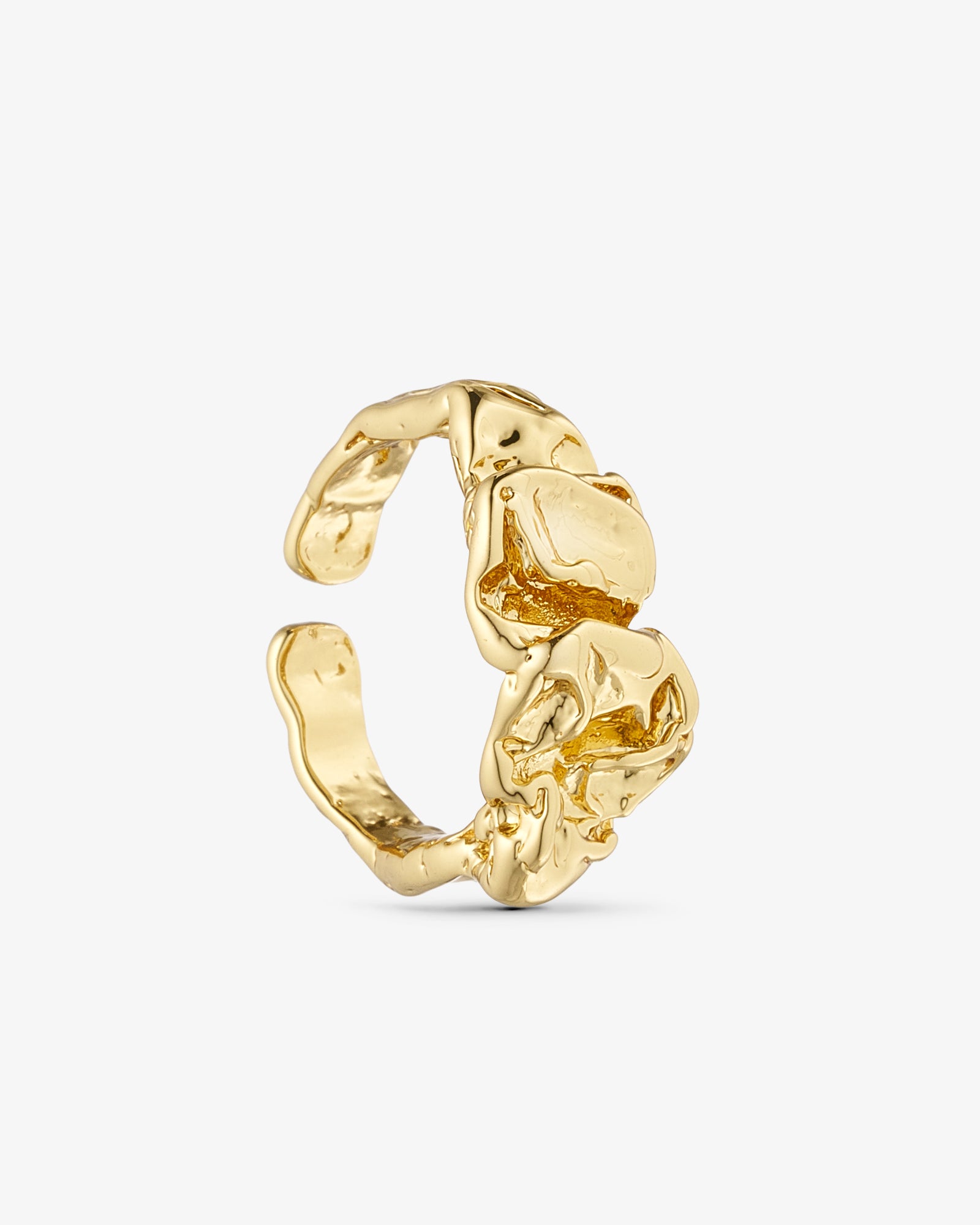 Noelle Ring Stor - 18 karat forgyldt