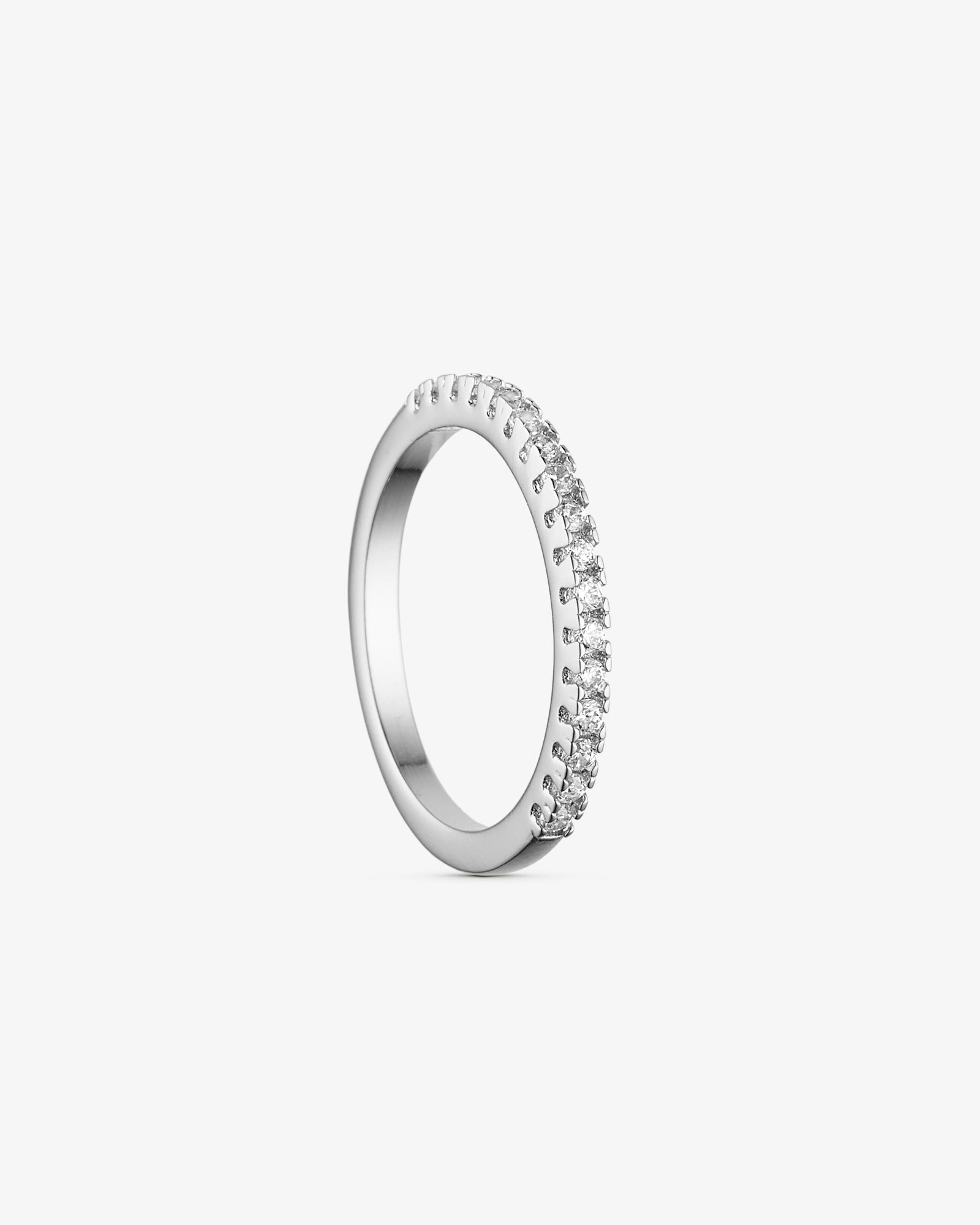 Rose Ring - Zirkonia - Sølvbelagt