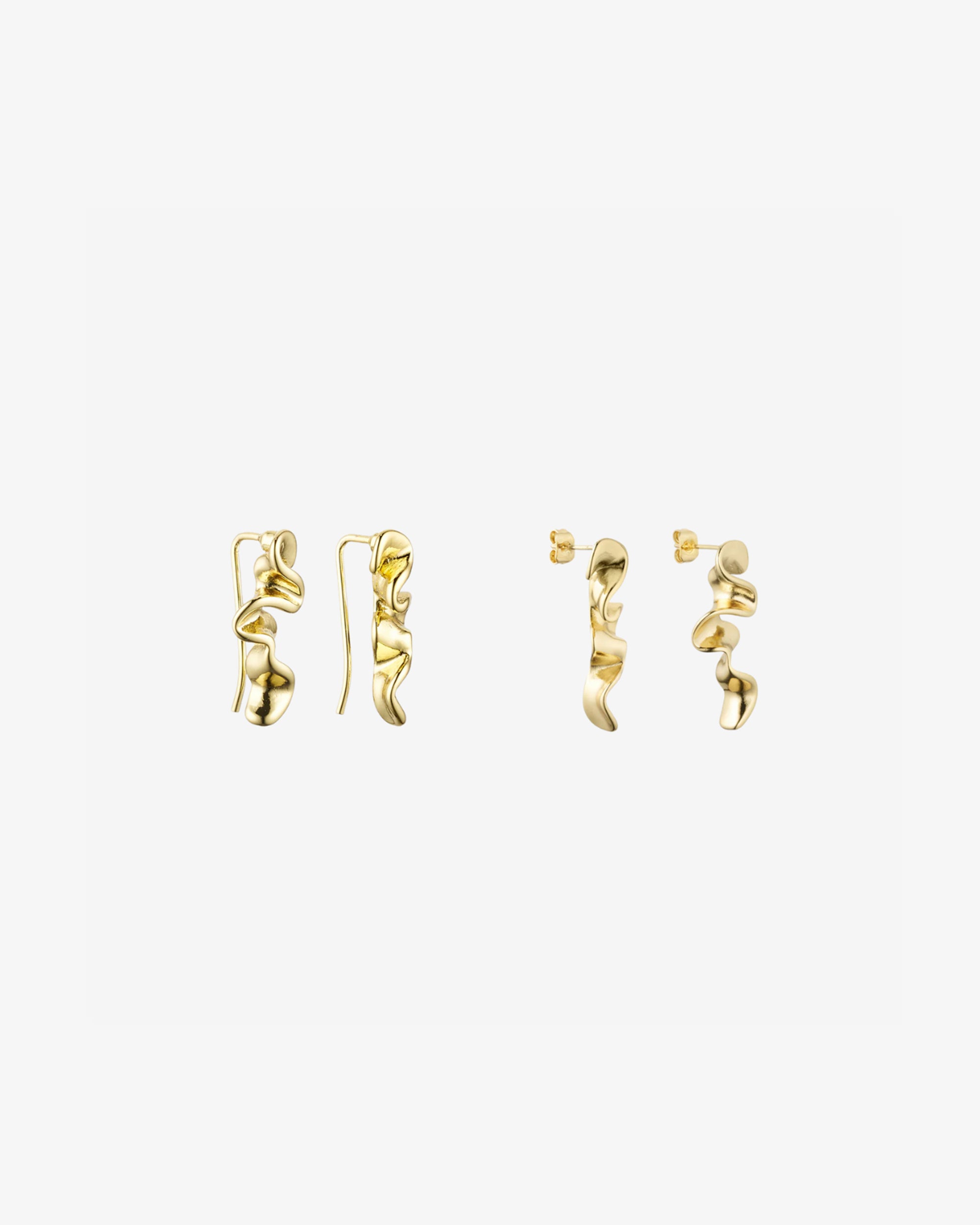 <tc>Smyckesset - Scarlett Halsband / Scarlett <!-- x-tinymce/html -->Örhängen / Scarlett Ring - 18 karat guldpläterad</tc>