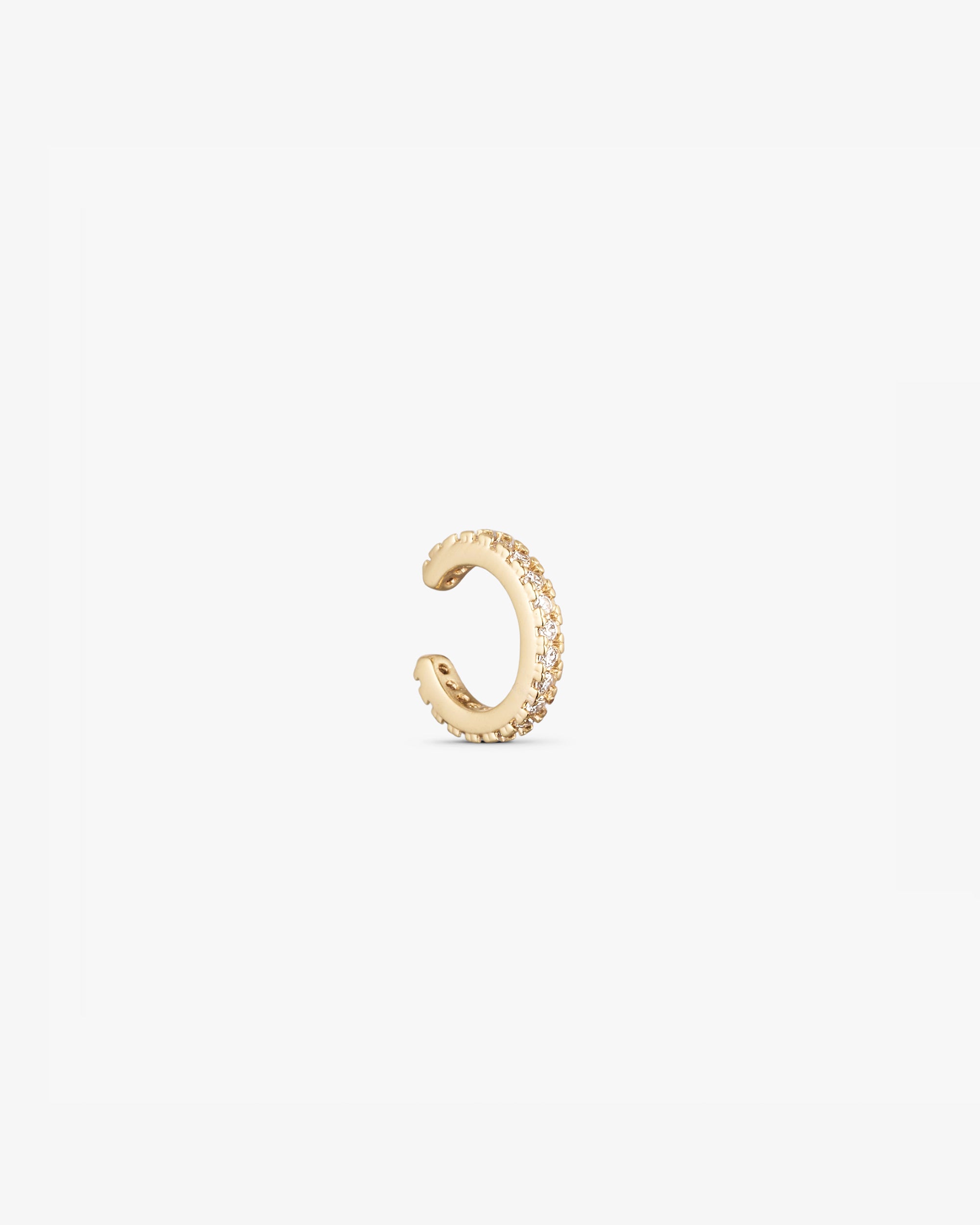 Elin Earcuff - Zirkonia - 18 karat forgyldt
