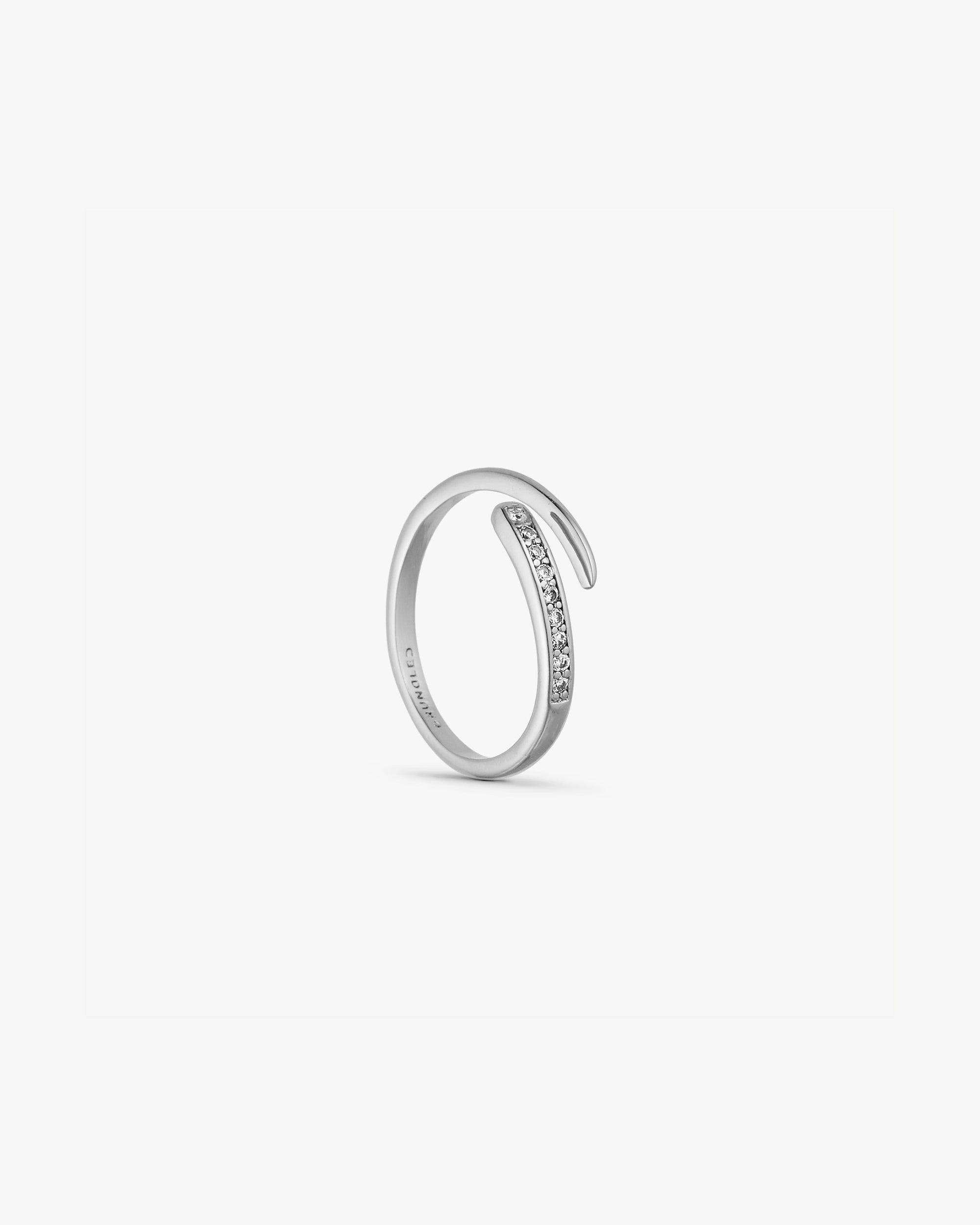 Elin Ring - Zirconia - 18 karat guldpläterad