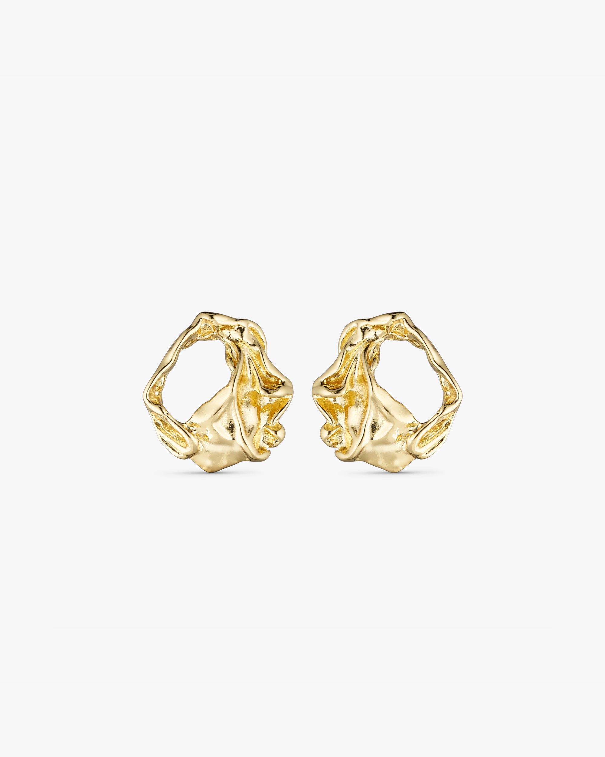 Vega Stud Earrings - 18 carat gold plated