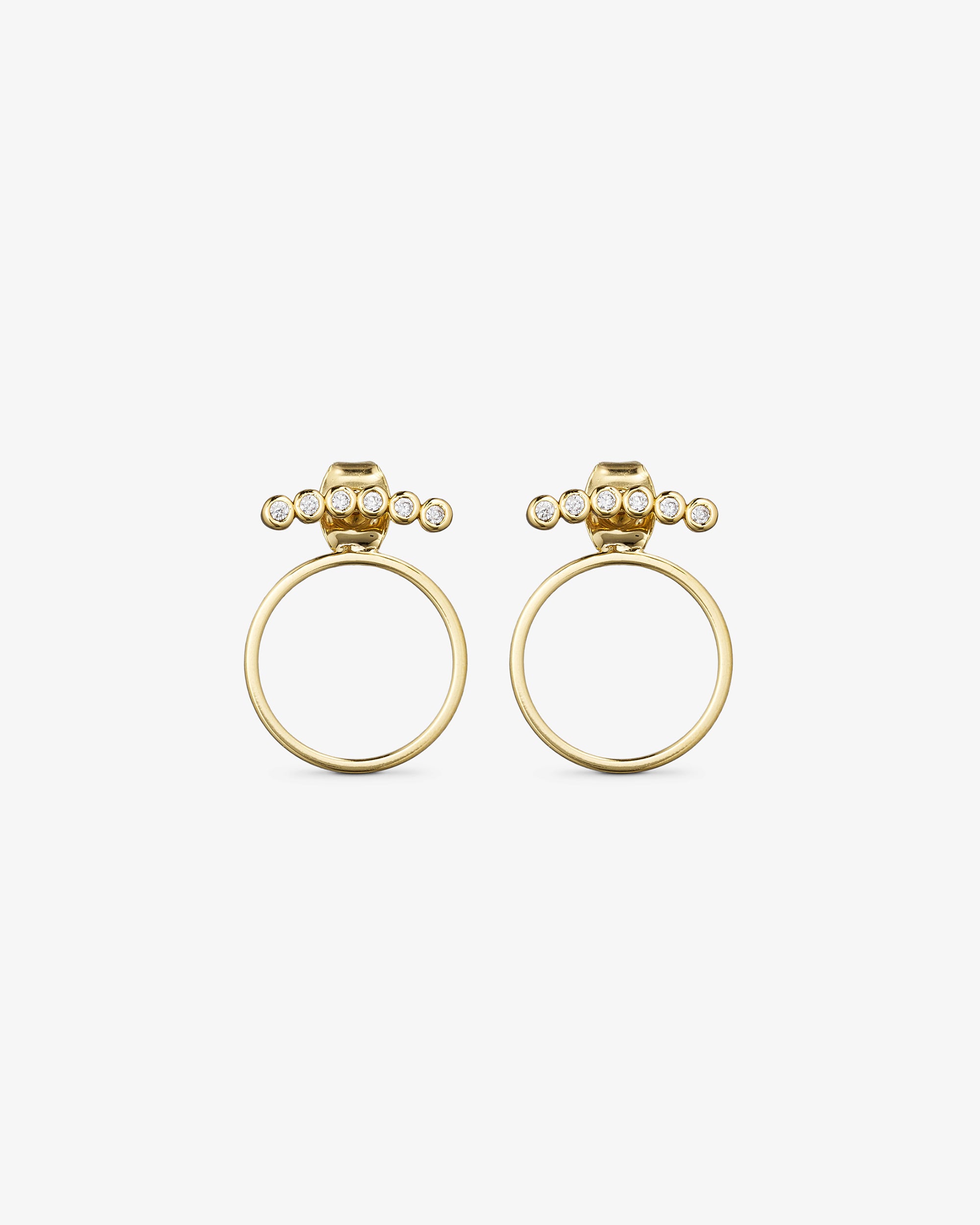 Rose <!-- x-tinymce/html -->Örhängen - Zirconia - 18 karats guldpläterade