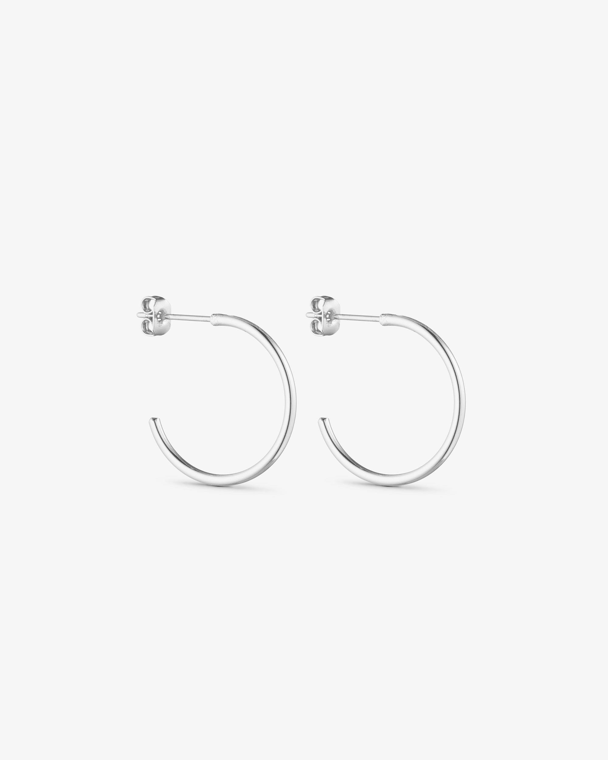 Saga Earrings MEDIUM - Silver plated