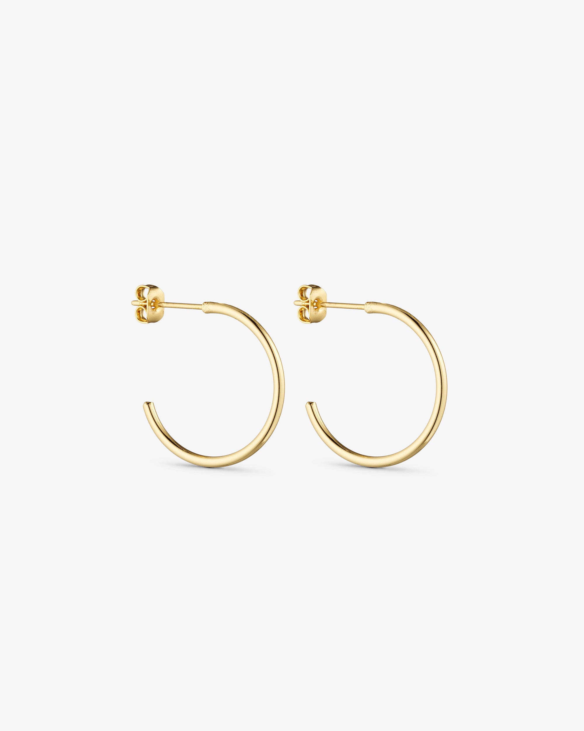 Saga Earrings MEDIUM - 18 carat gold-plated