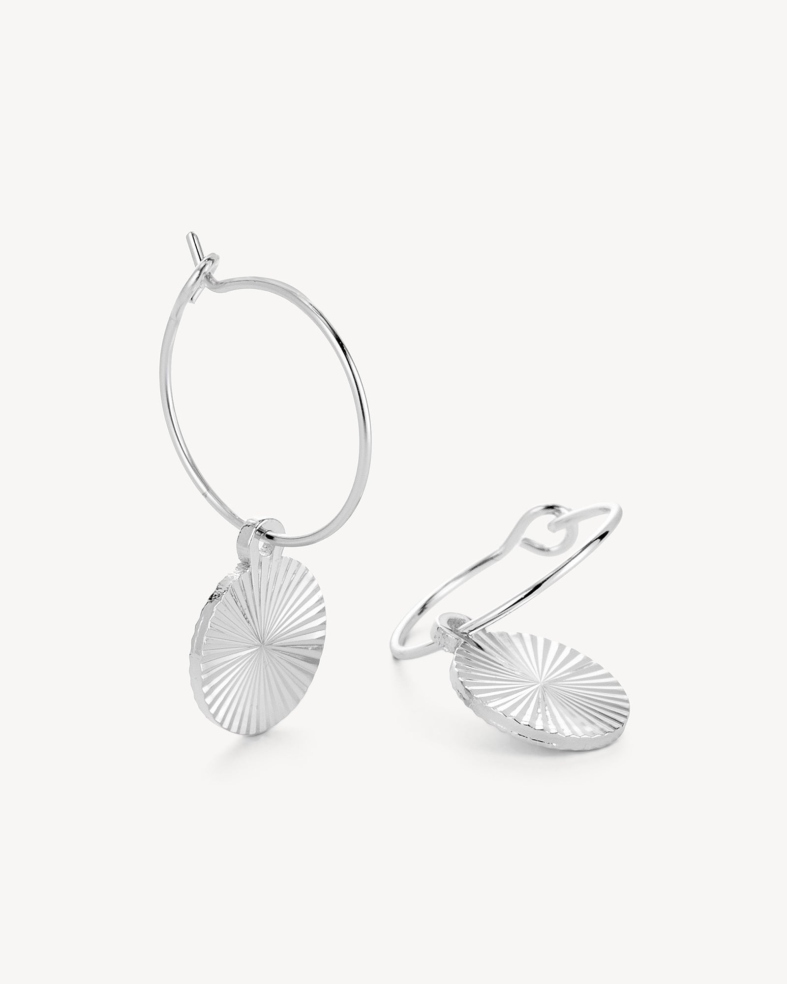 Scarlett Hoop Øreringe - Sølvbelagt
