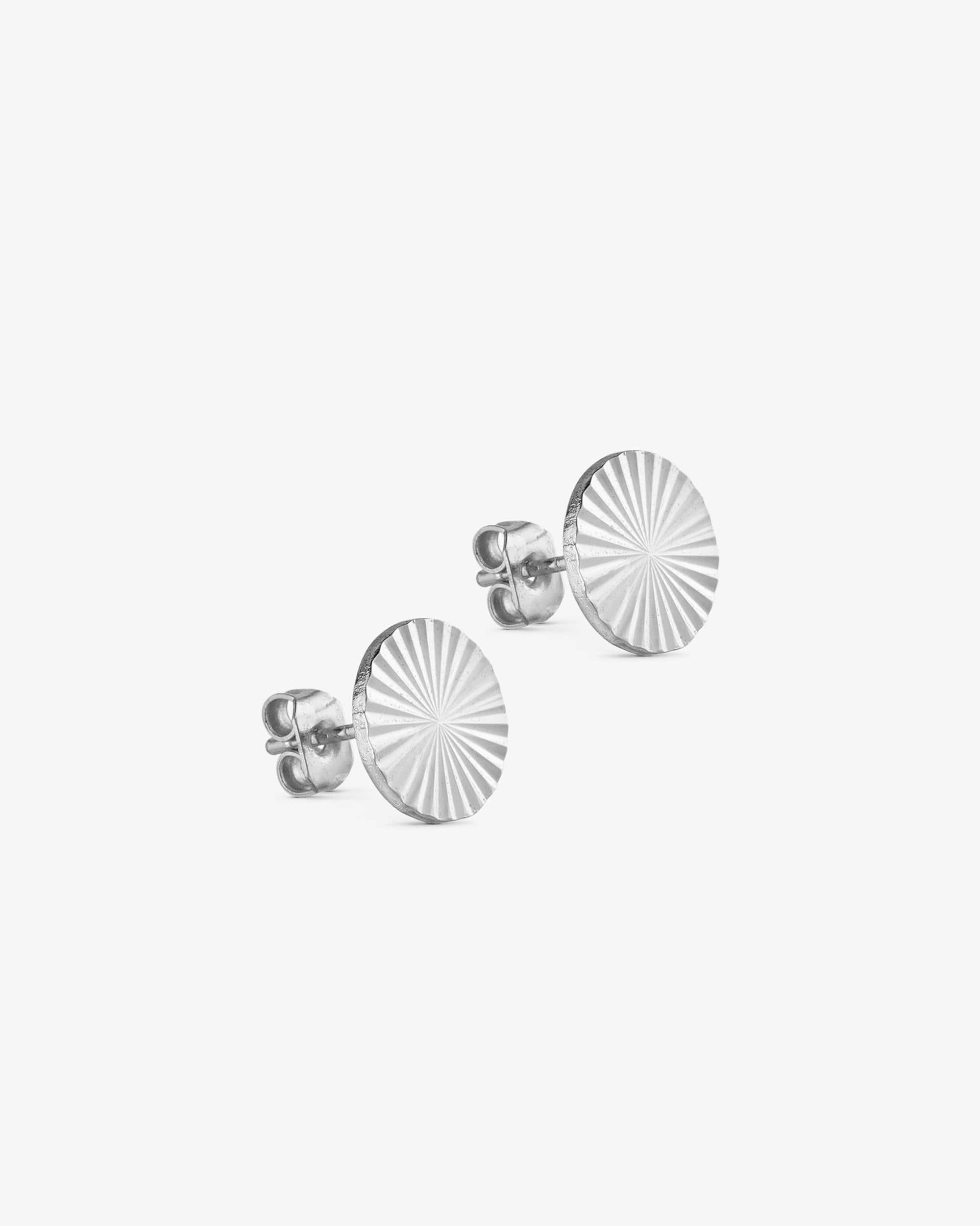 Scarlett Stud Earrings LARGE - Silver Plated