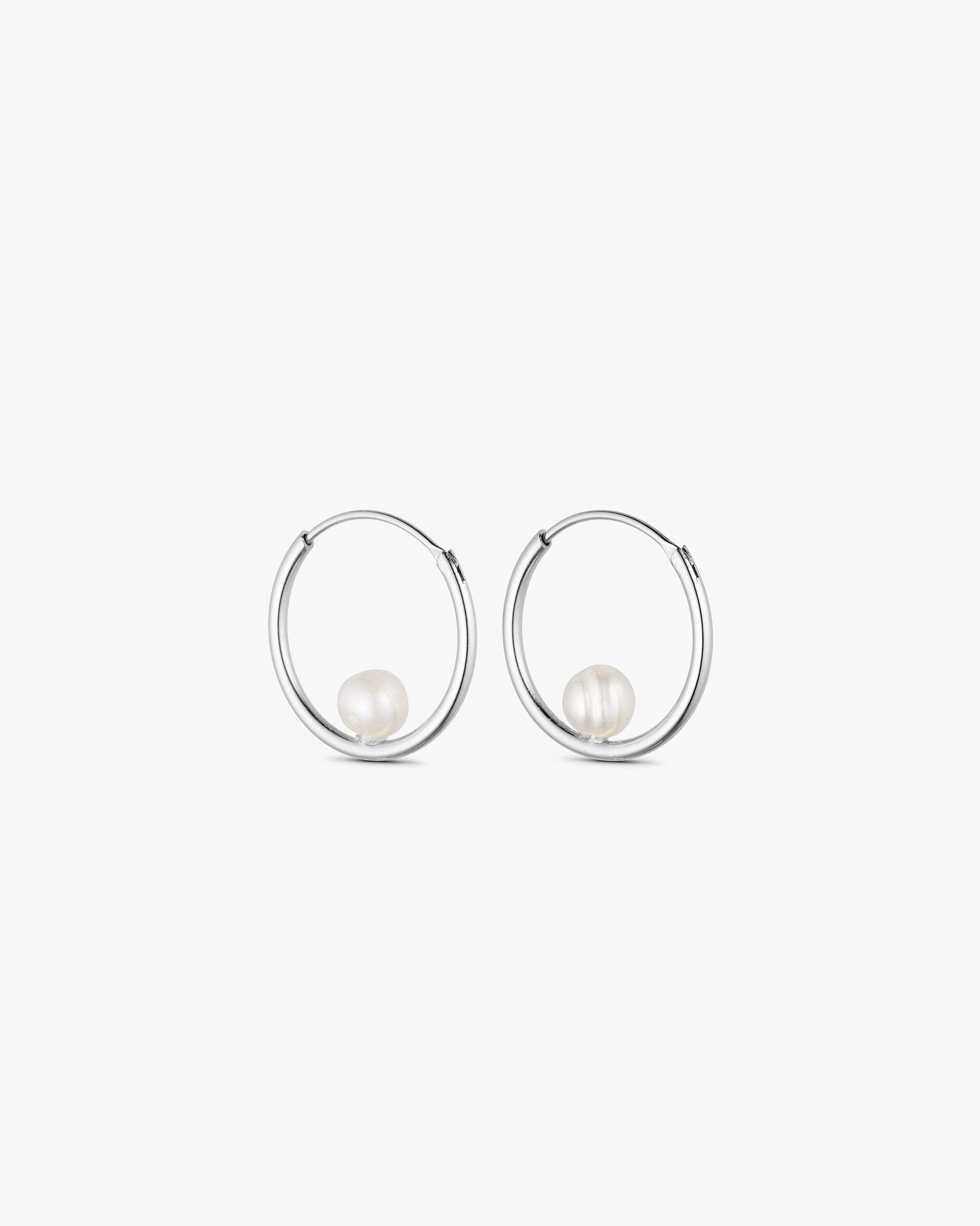 Vega Hoop Earrings - Silver Plated