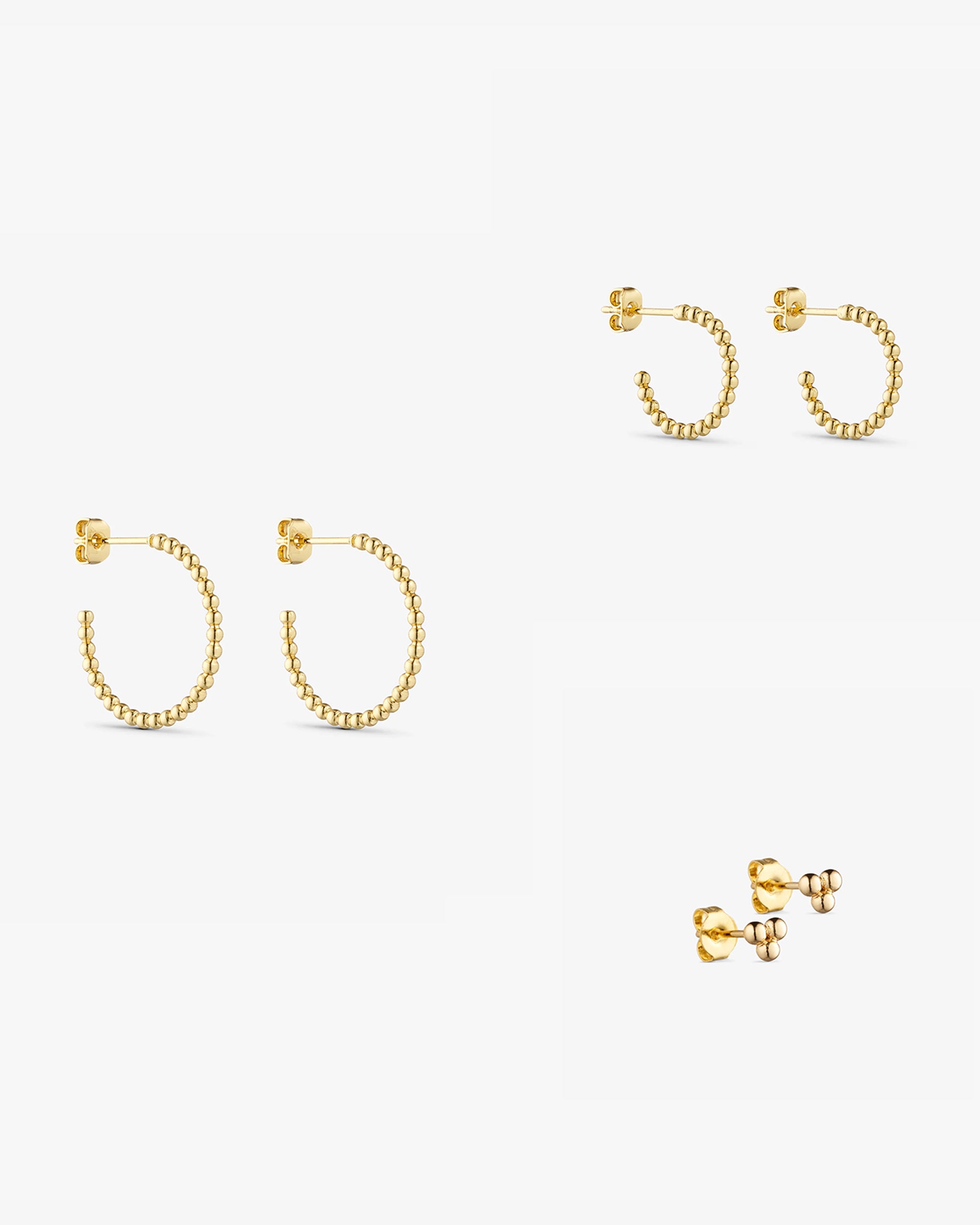 <tc>Jewelry set - Scarlett Necklace / Scarlett Earrings / Scarlett Ring - 18 carat gold plated</tc>