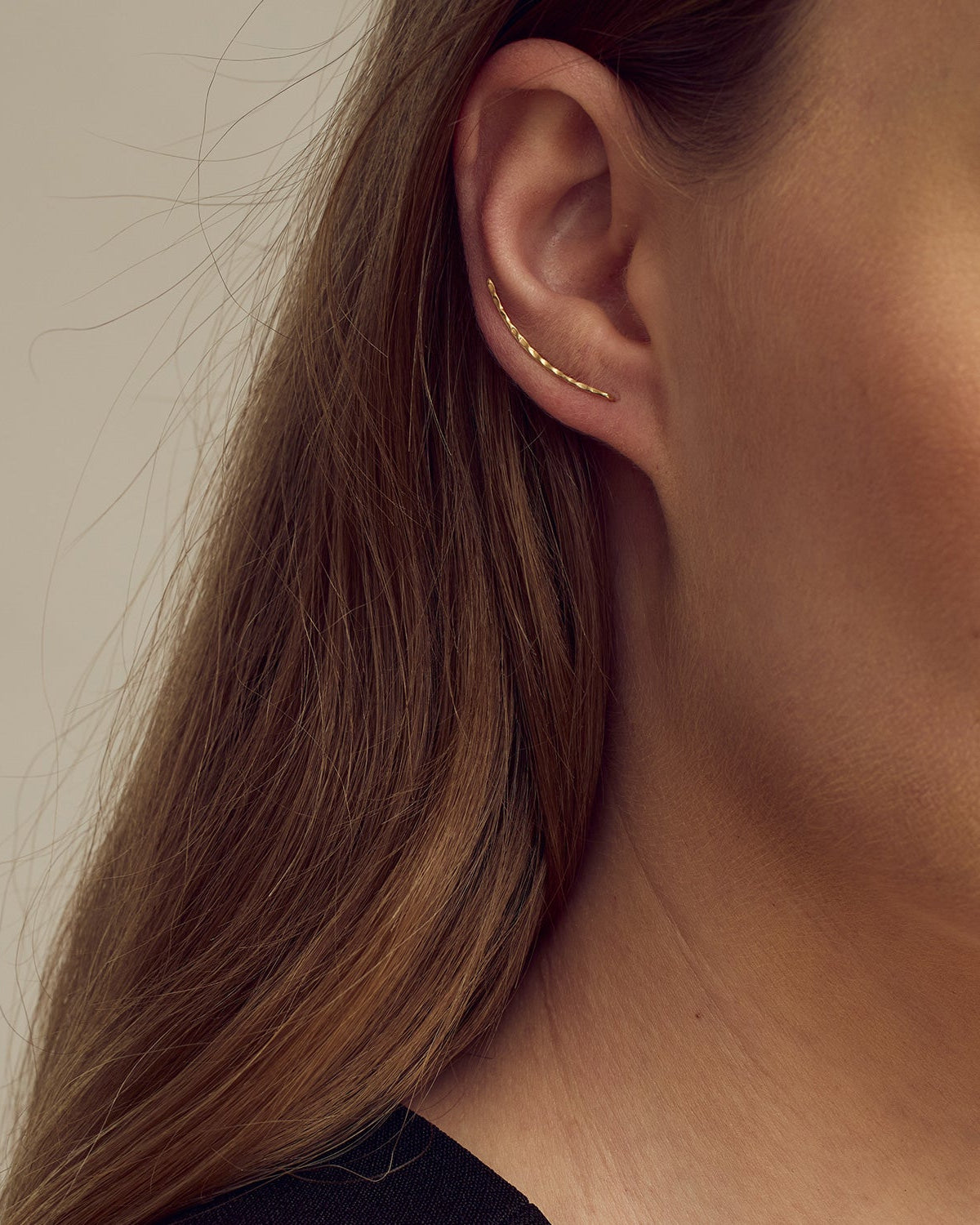 Julie Climber Earrings - 18 carat gold plated