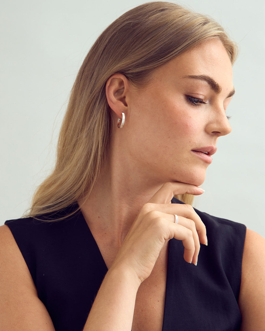Josefine Hoop Øreringe - Sølvbelagt