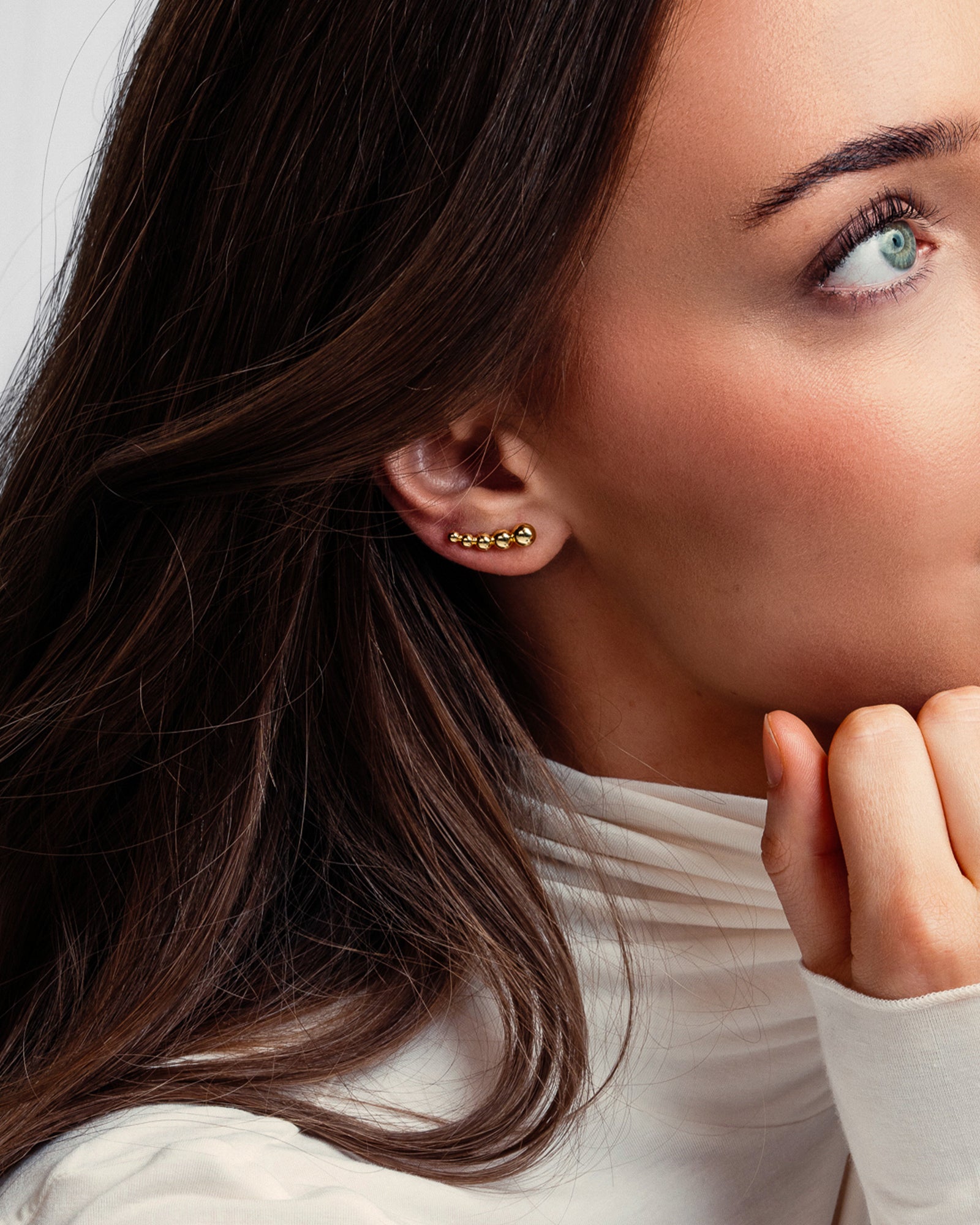 London Climber Øreringe - 18 karat forgyldt