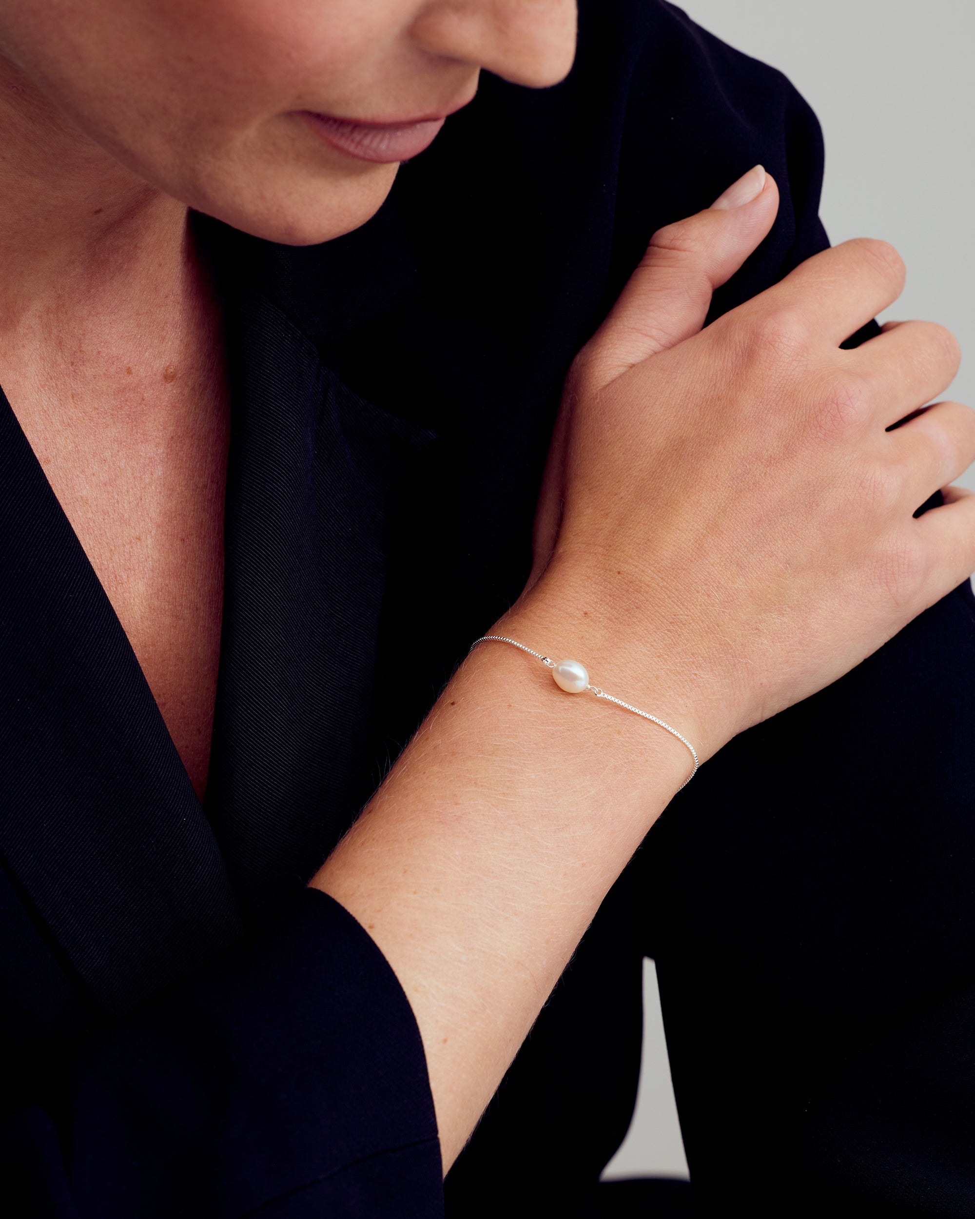 Lea Perle Armbånd - Sølvbelagt