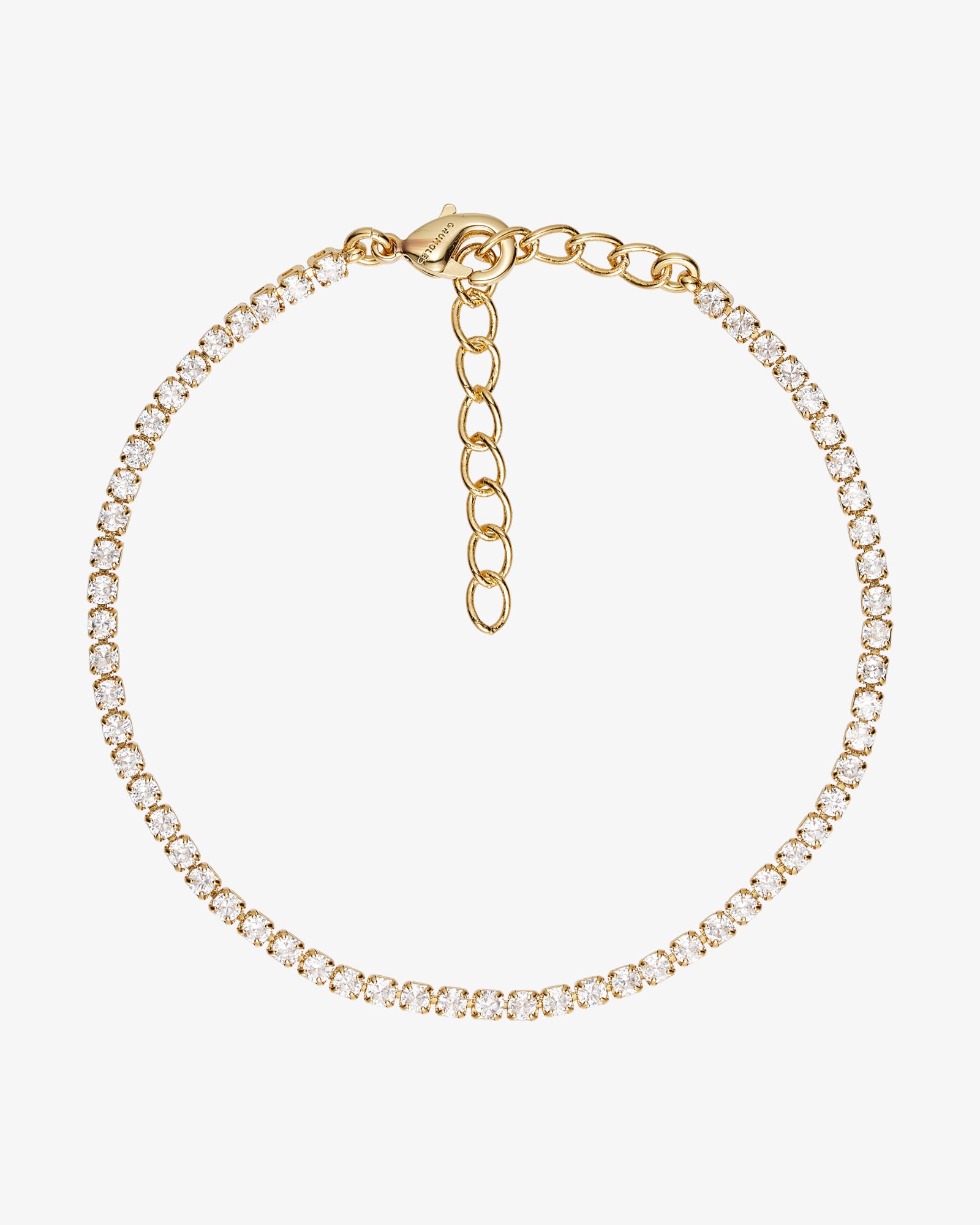 Mille Armbånd Lille - Zirkonia - 18 karat forgyldt