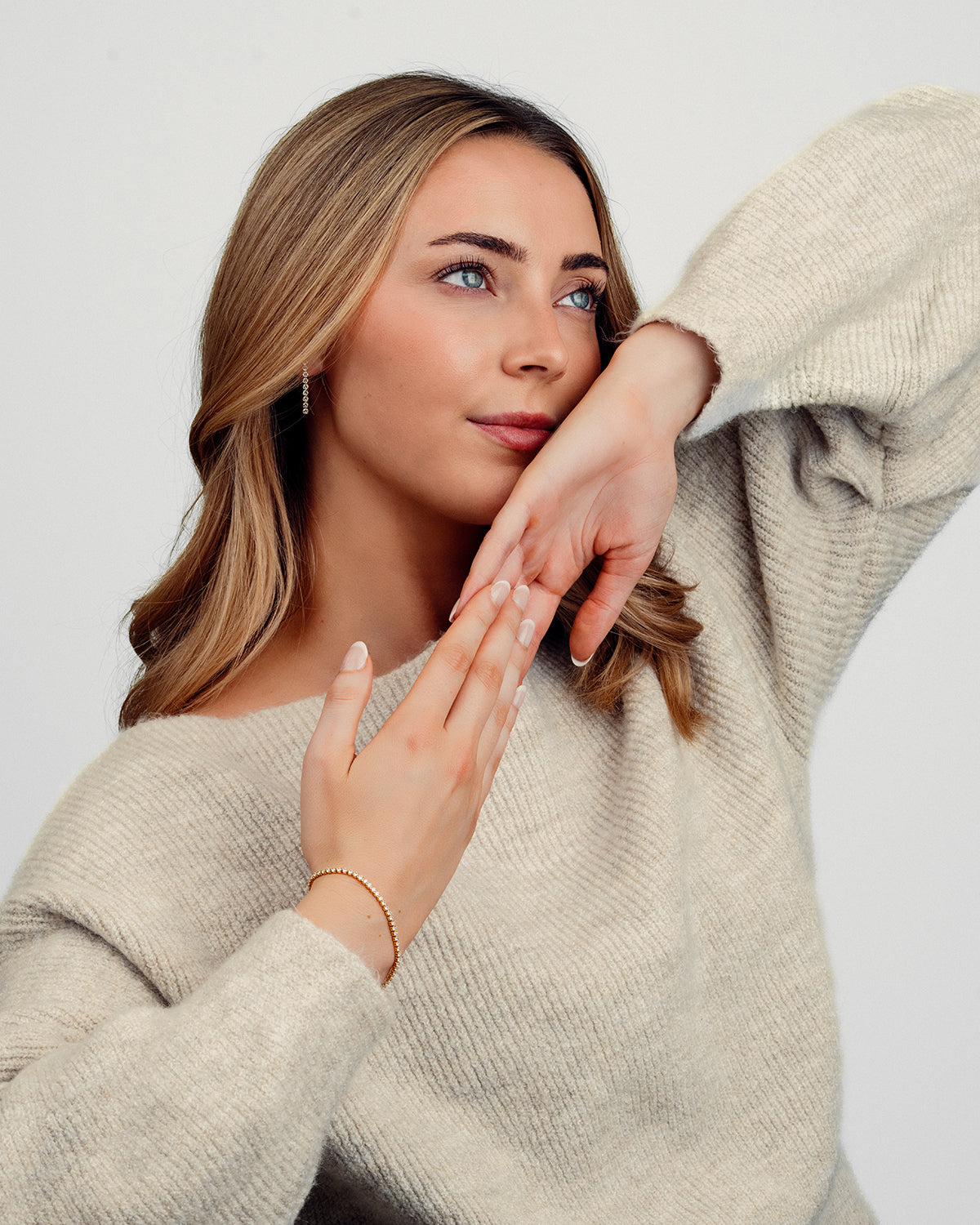 Mille Drop Øreringe - Zirkonia - 18 karat forgyldt