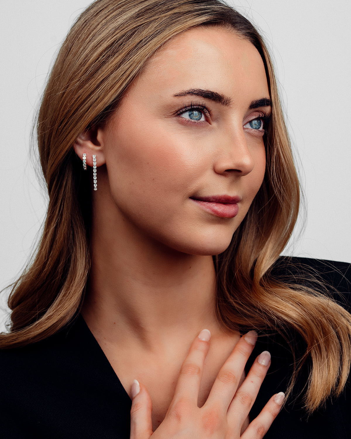 Mille Drop Øreringe - Zirkonia - Sølvbelagt