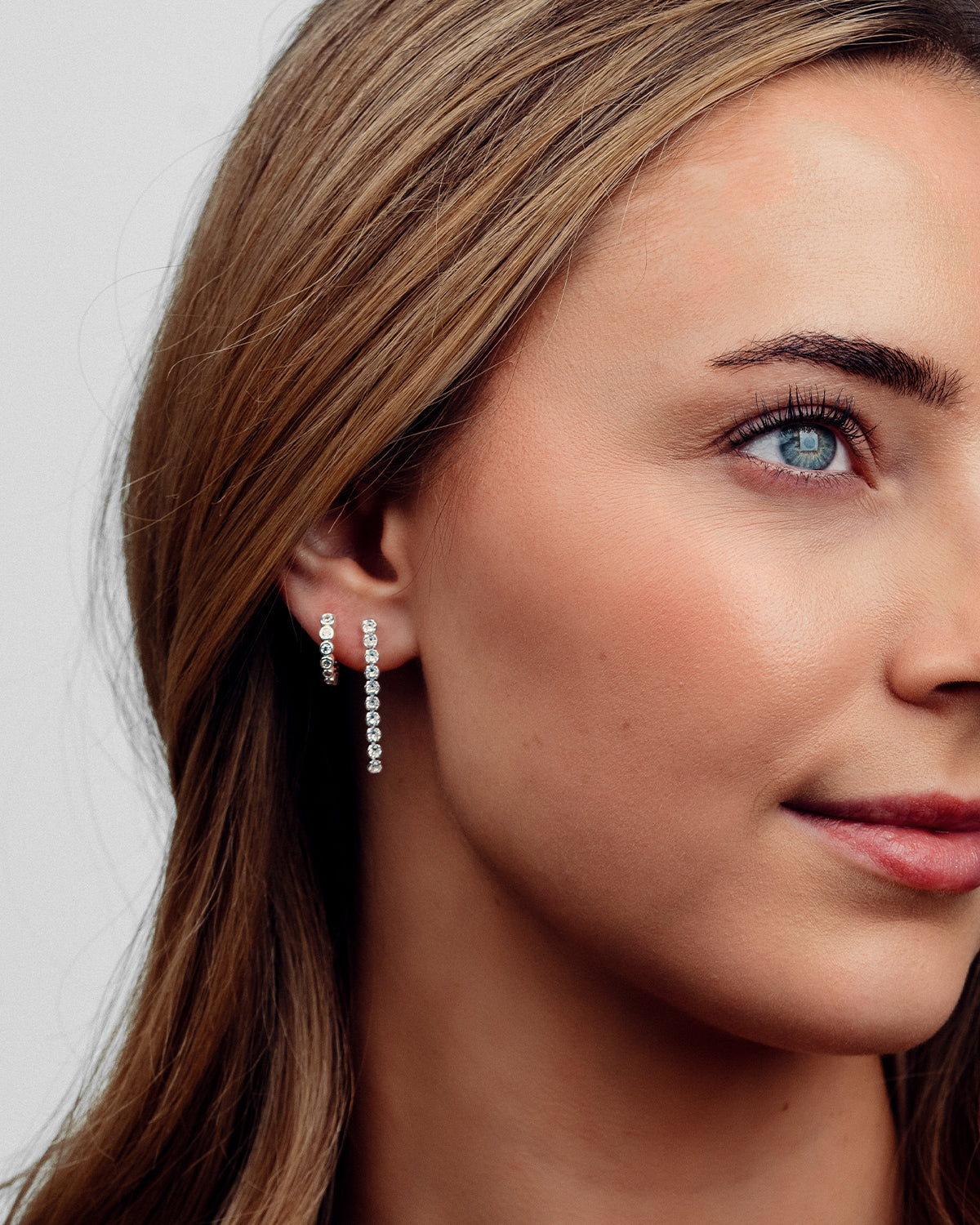 Mille Drop Øreringe - Zirkonia - Sølvbelagt