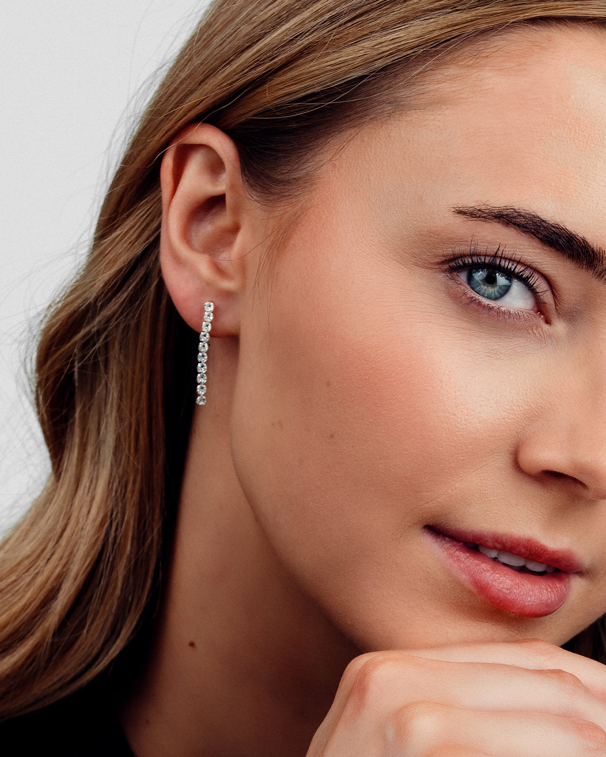 Mille Drop Øreringe - Zirkonia - Sølvbelagt