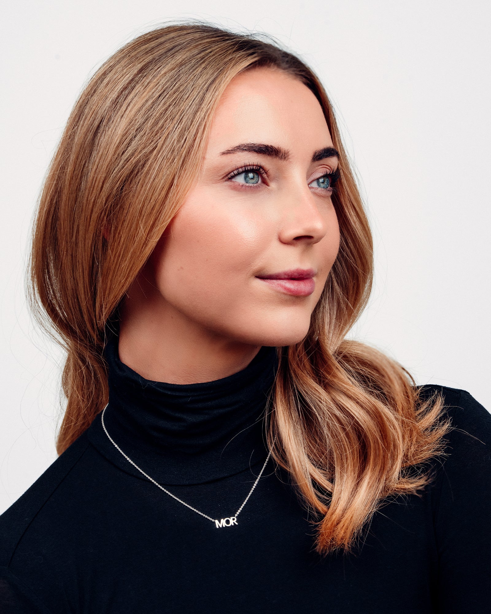 MOR Skrift Halskæde - Sølvbelagt