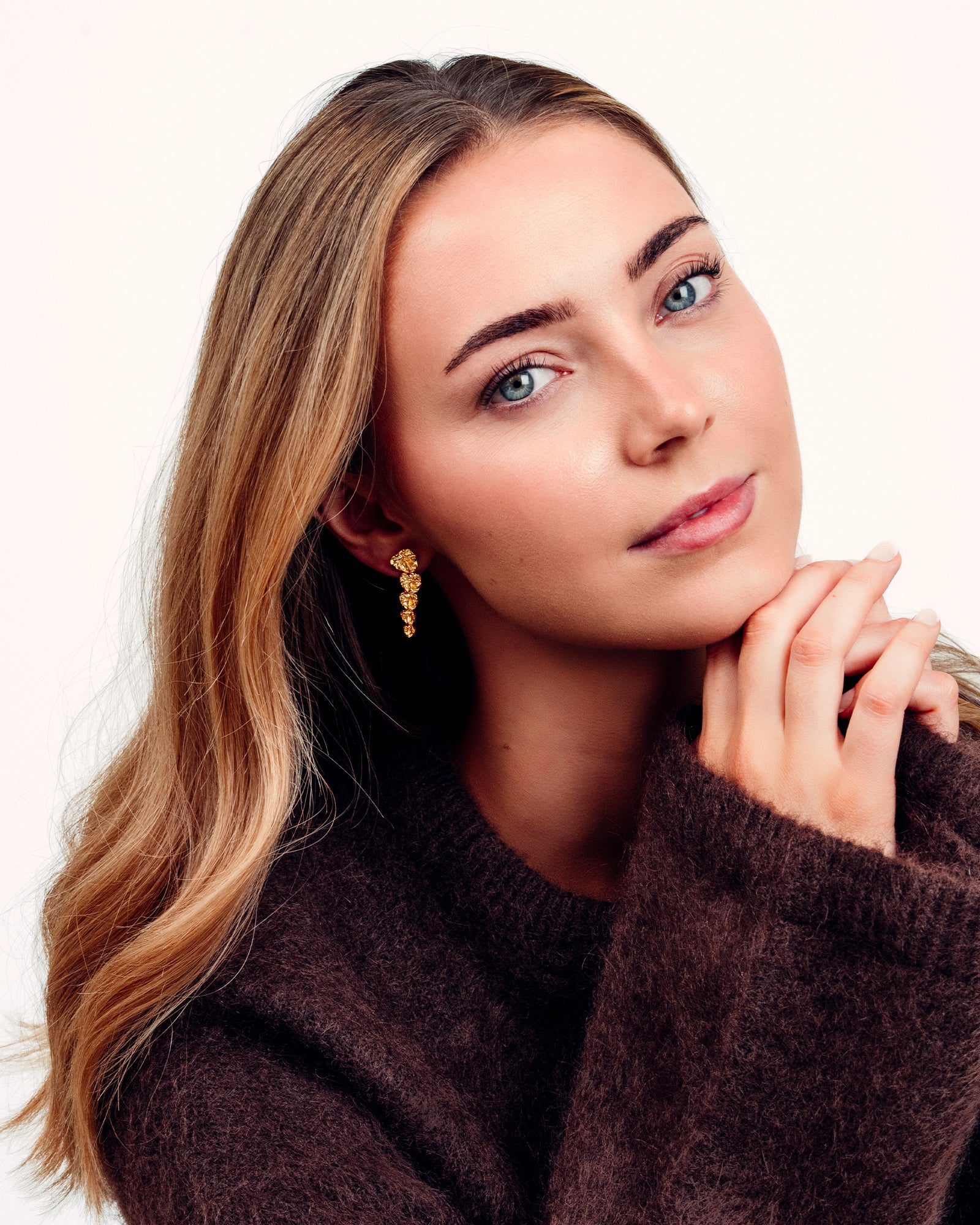 Noelle Drop Øreringe - 18 karat forgyldt