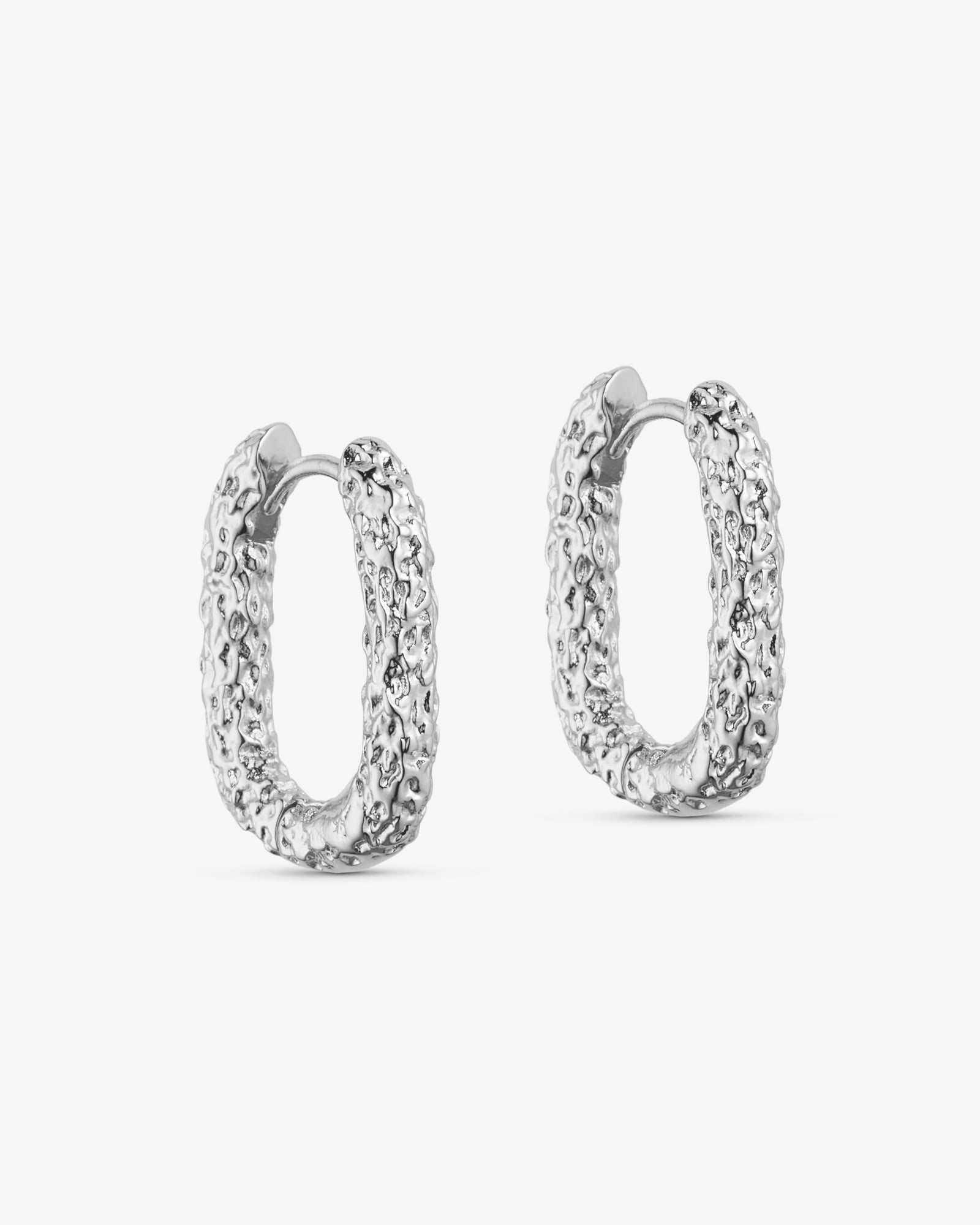 Nova Øreringe Stor - Sølvbelagt