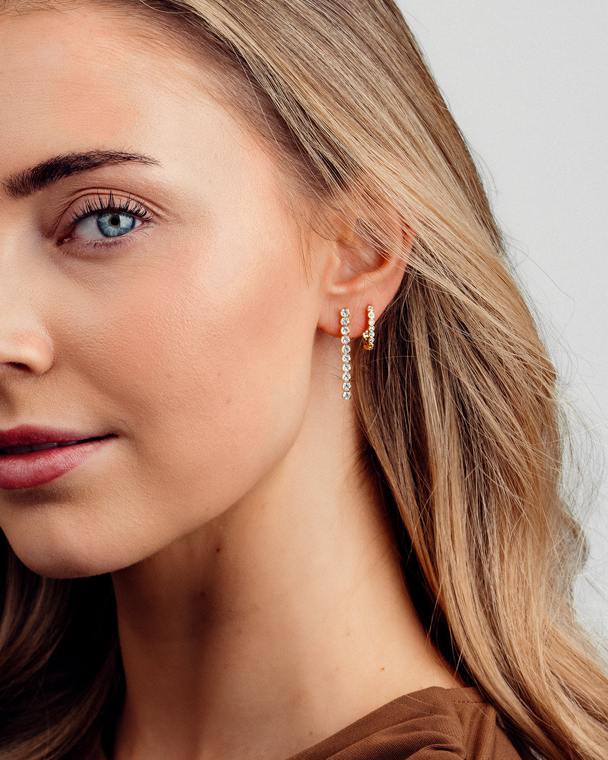 Nova Zirkonia Øreringe - Sølvbelagt