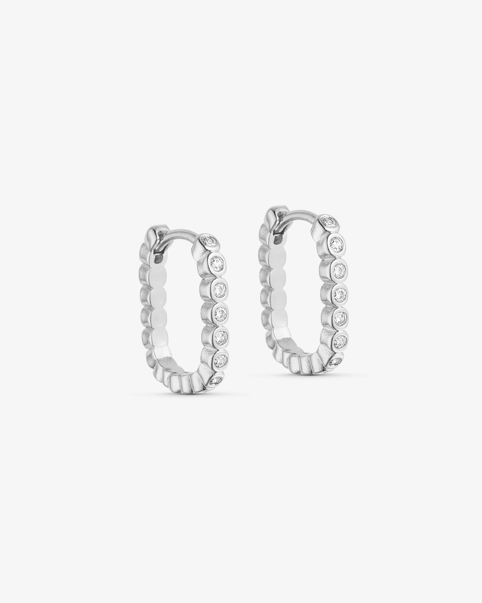 Nova Zirkonia Øreringe - Sølvbelagt