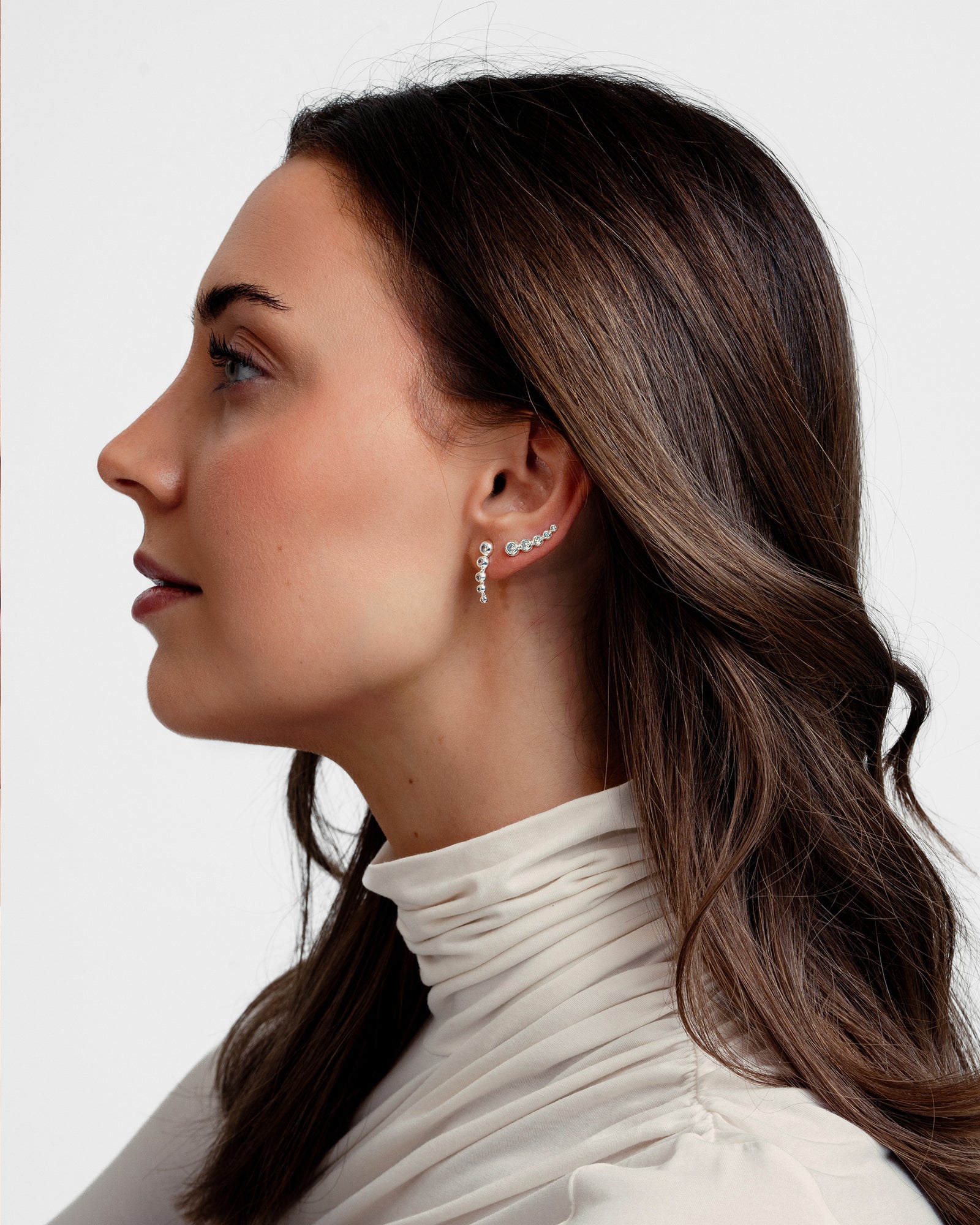 London Drop Øreringe - Sølvbelagt