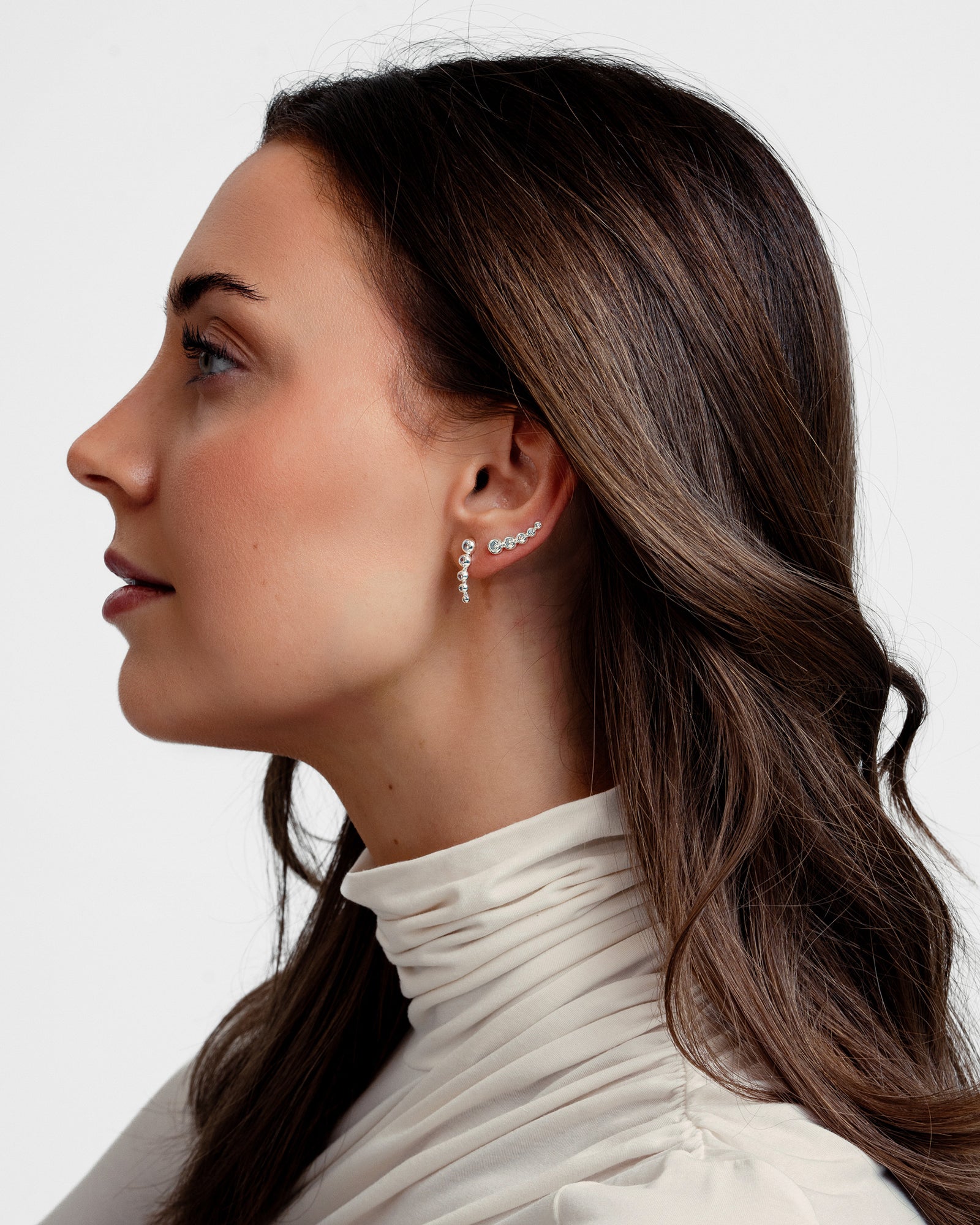 Paris Drop Øreringe - Zirkonia - Sølvbelagt