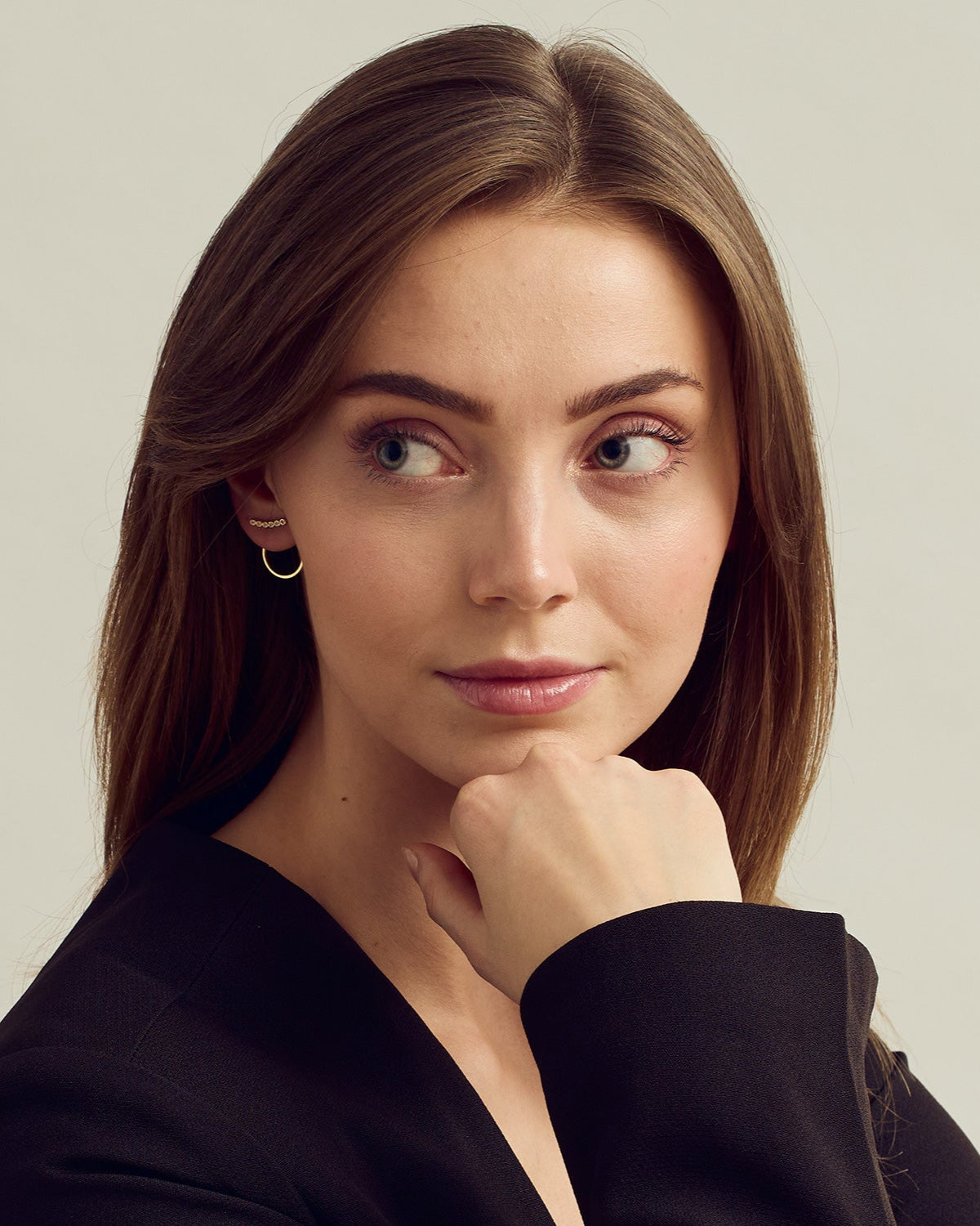 Rose <!-- x-tinymce/html -->Örhängen - Zirconia - 18 karats guldpläterade