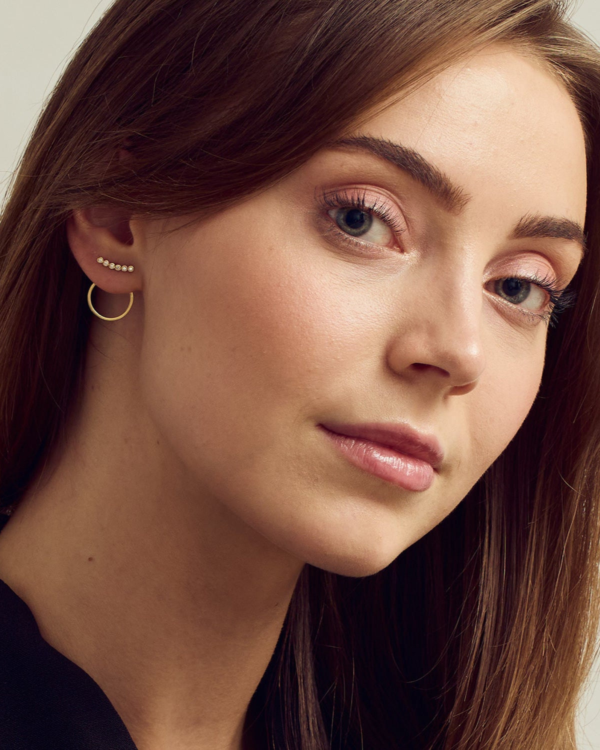 Rose <!-- x-tinymce/html -->Örhängen - Zirconia - 18 karats guldpläterade