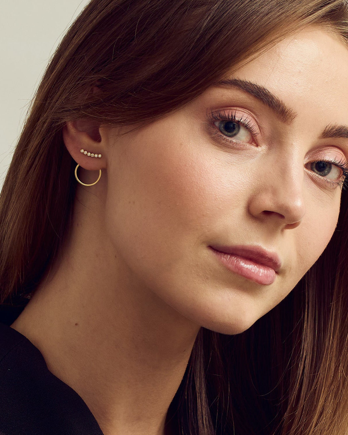Smyckesset - Agnes Halsband / Rose&nbsp;<!-- x-tinymce/html -->Örhängen&nbsp;&nbsp;/ Elin Ring - 18 karat guldpläterad