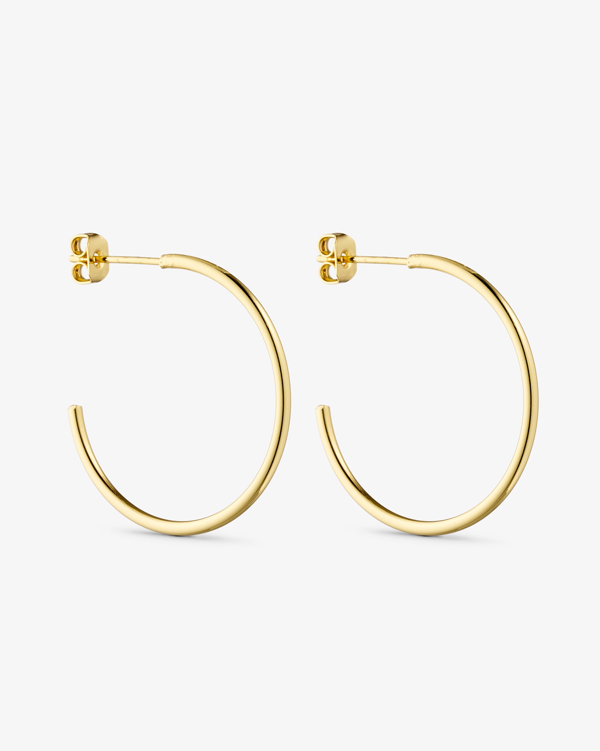 Saga Earrings LARGE - 18 carat gold-plated