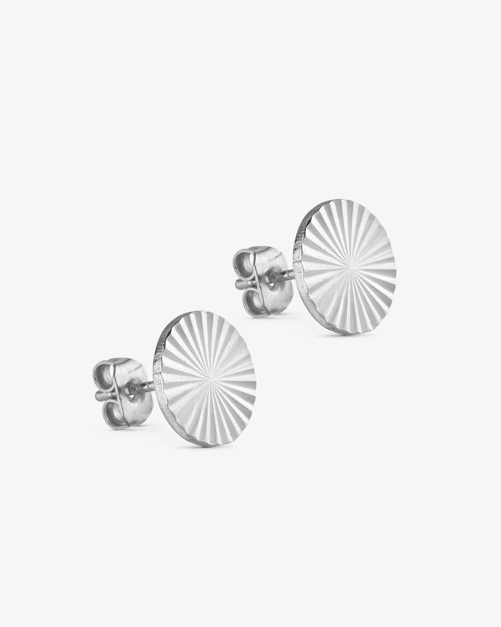 Scarlett Stud Earrings LARGE - Silver Plated