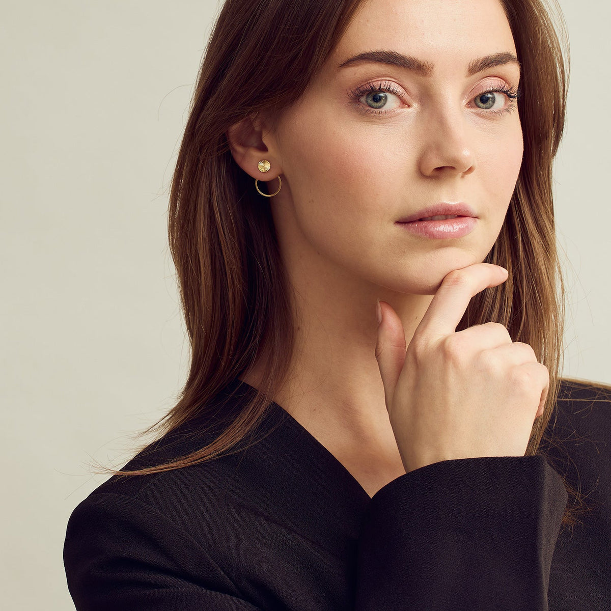 Scarlet Rundle Scarlett Øreringe - 18 karat forgyldt