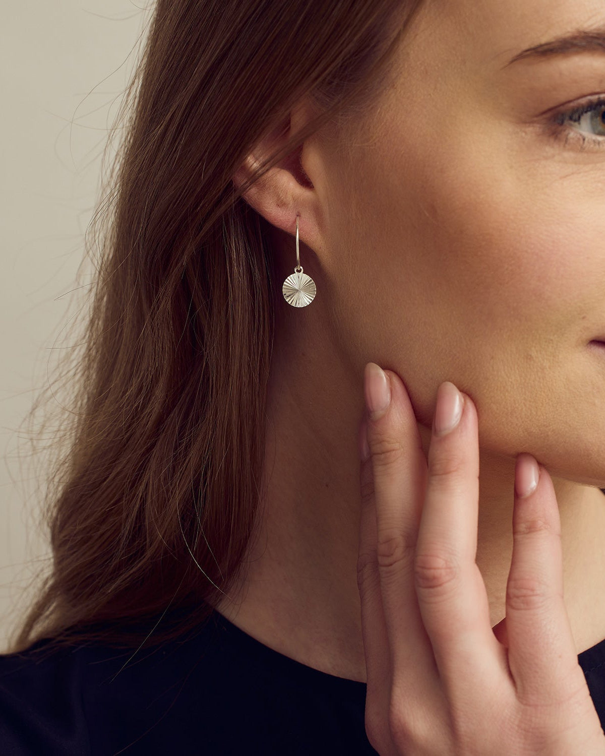 Scarlett Hoop Örhängen - Silverpläterade
