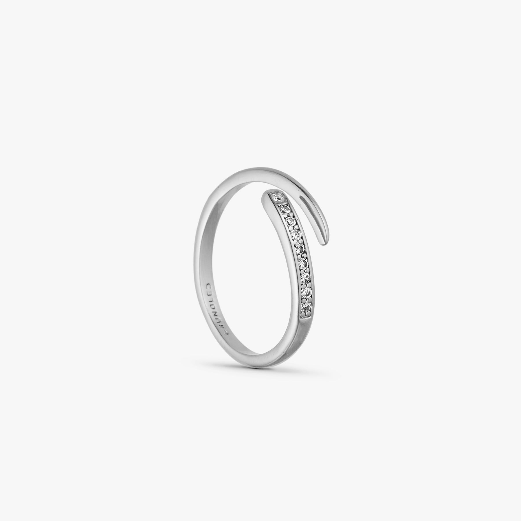 Elin Ring - Zirkonia - Sølvbelagt