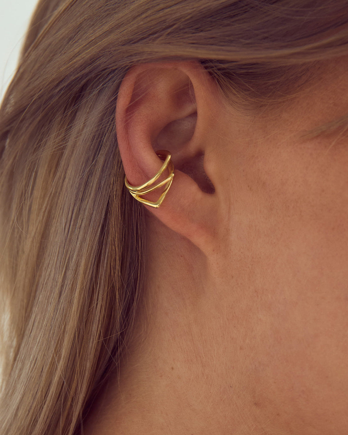 Gry Earcuff - 18 karat forgyldt