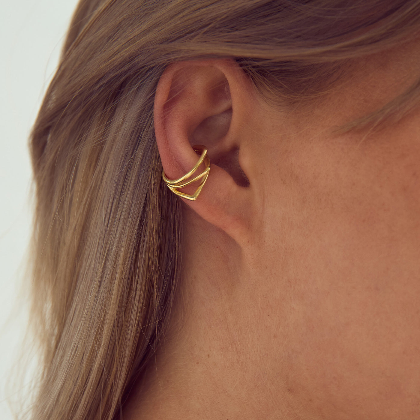 Gry Earcuff - 18 karat forgyldt