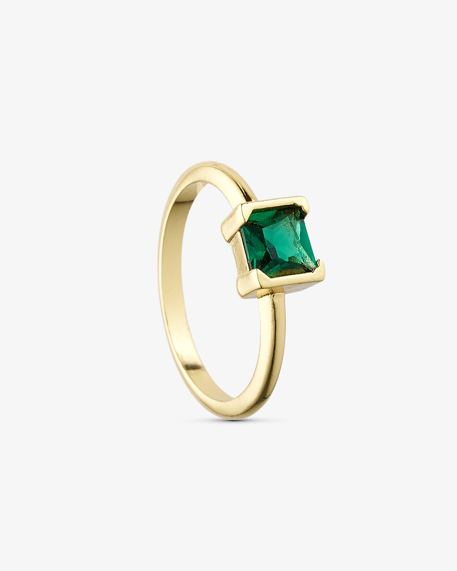 Zia Ring - Zirkonia - 18 karat forgyldt