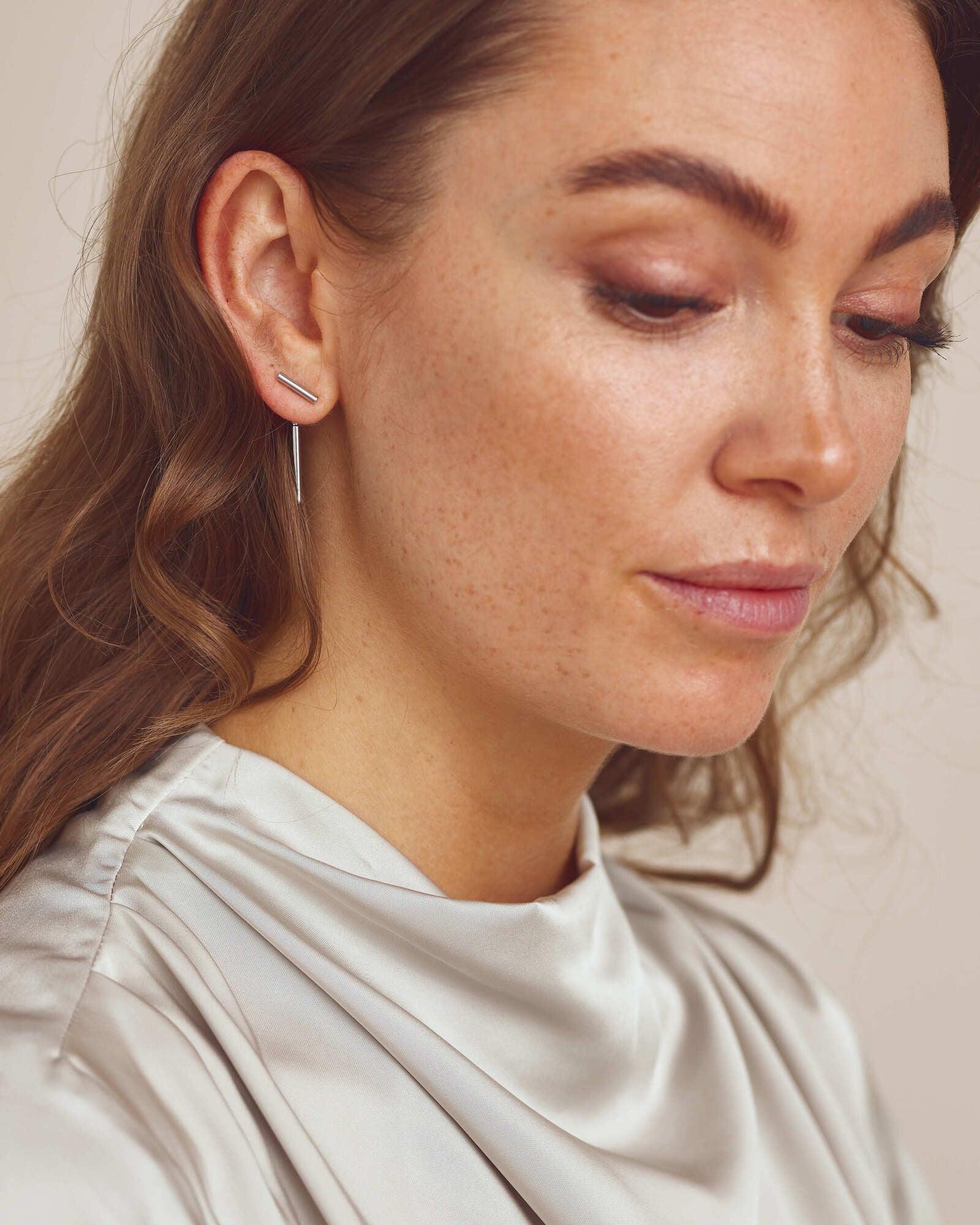 Barbara Øreringe - Sølvbelagt