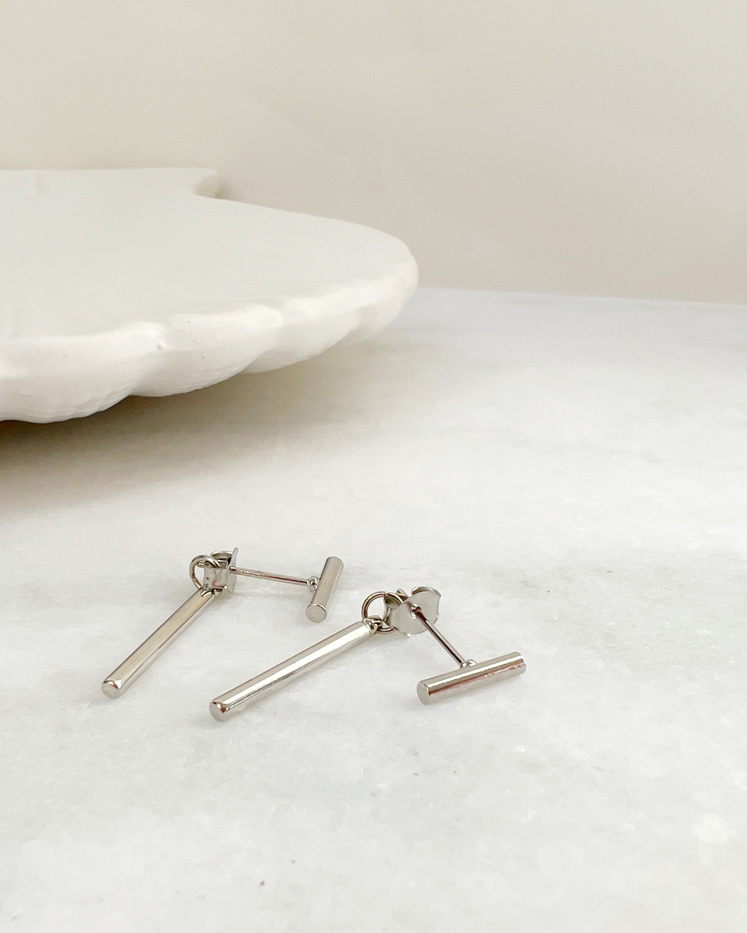 Barbara Earrings - Silver Plated