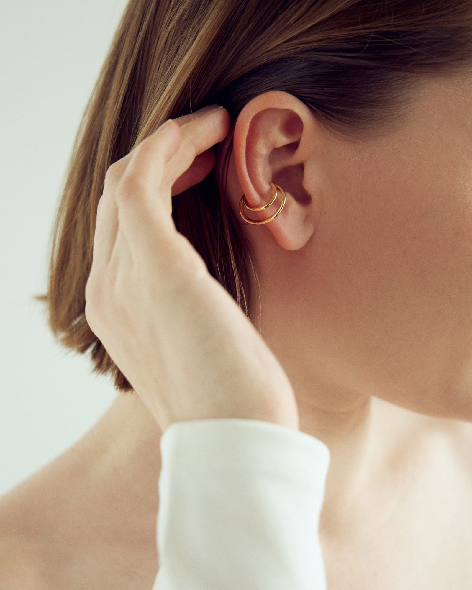 Yoko Earcuff - 18 carat gold plated