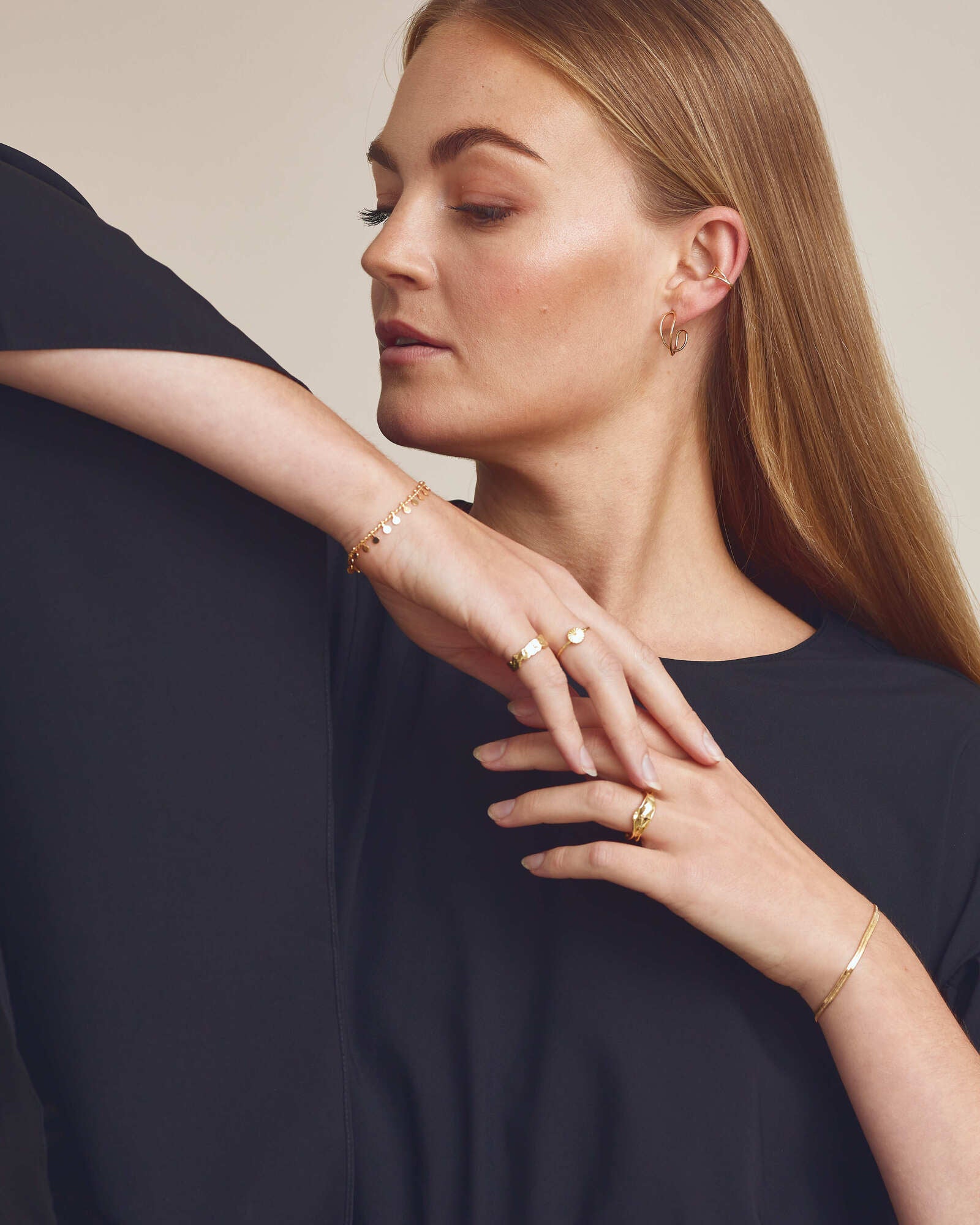 Laura Slangekæde Armbånd - 18 karat forgyldt