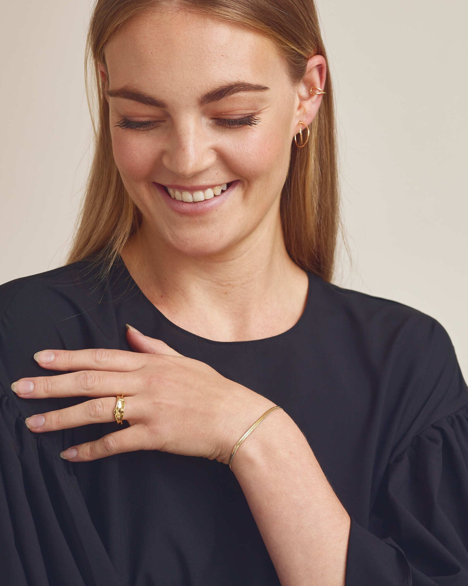 Ofelia Ring - 18 karat forgyldt