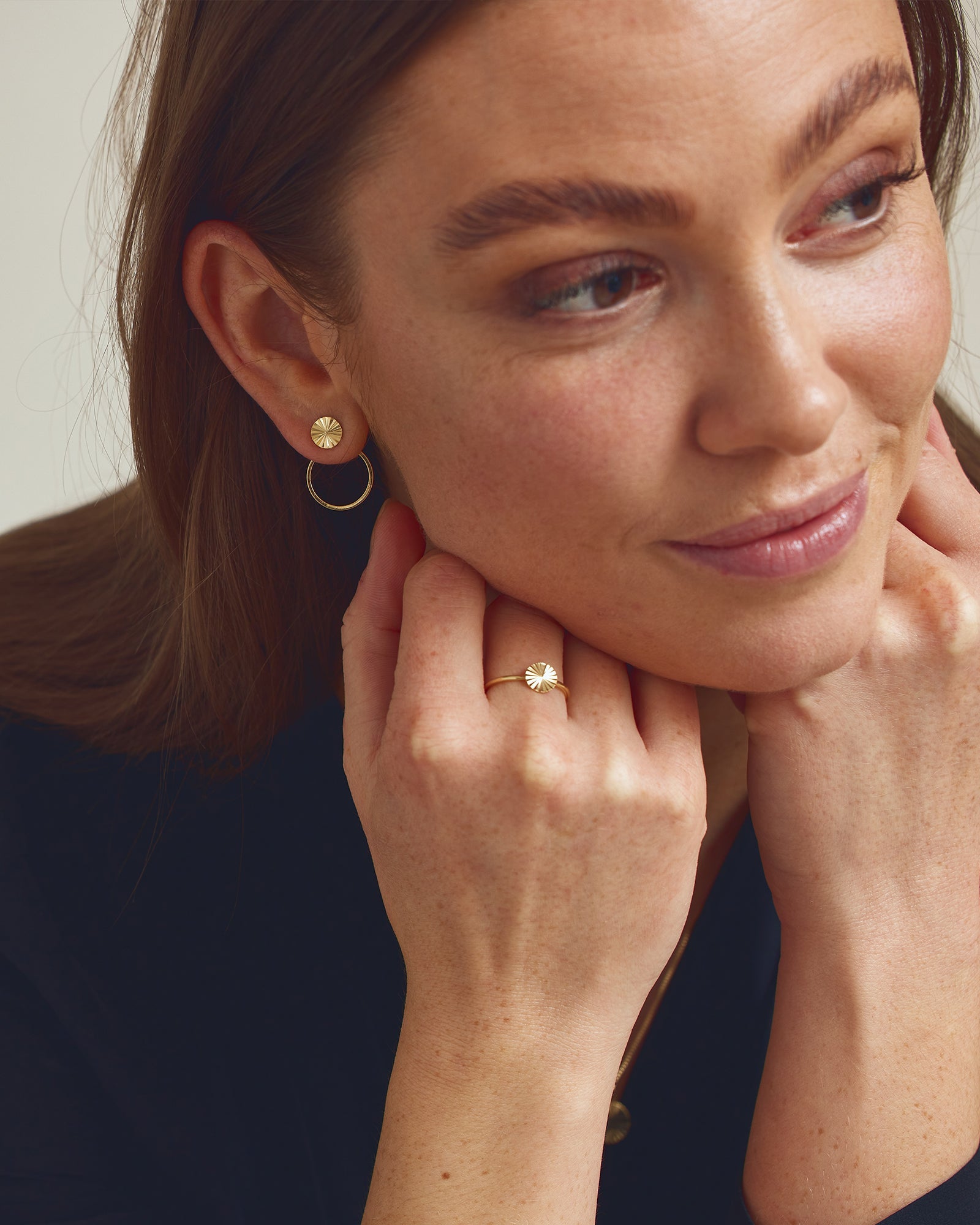 Scarlett Ring - 18 karat guldpläterad