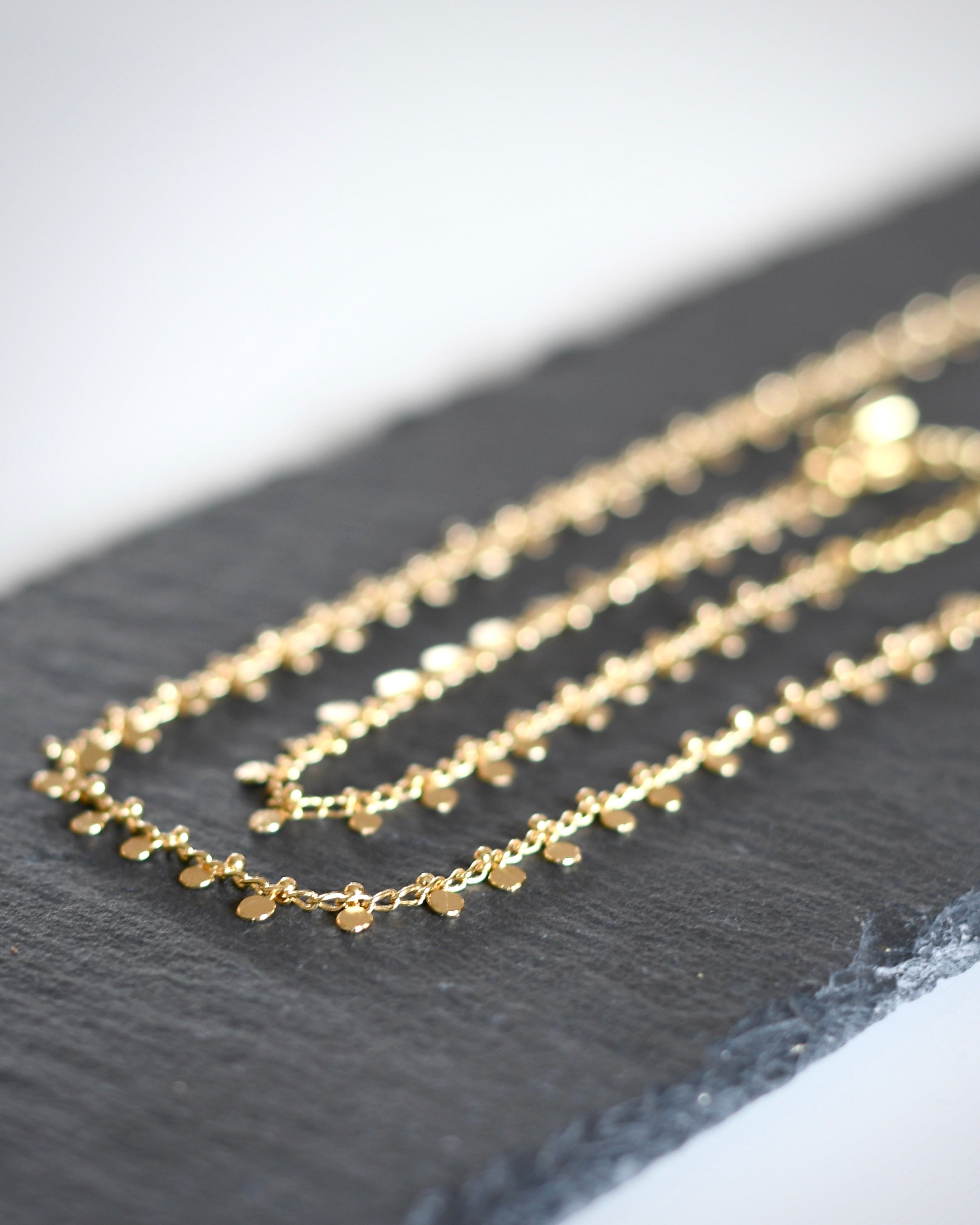 Ave Necklace - 18 carat gold plated