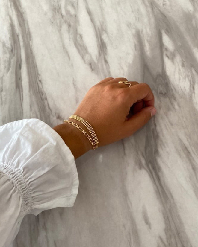 Barbette Armbånd - 18 karat forgyldt